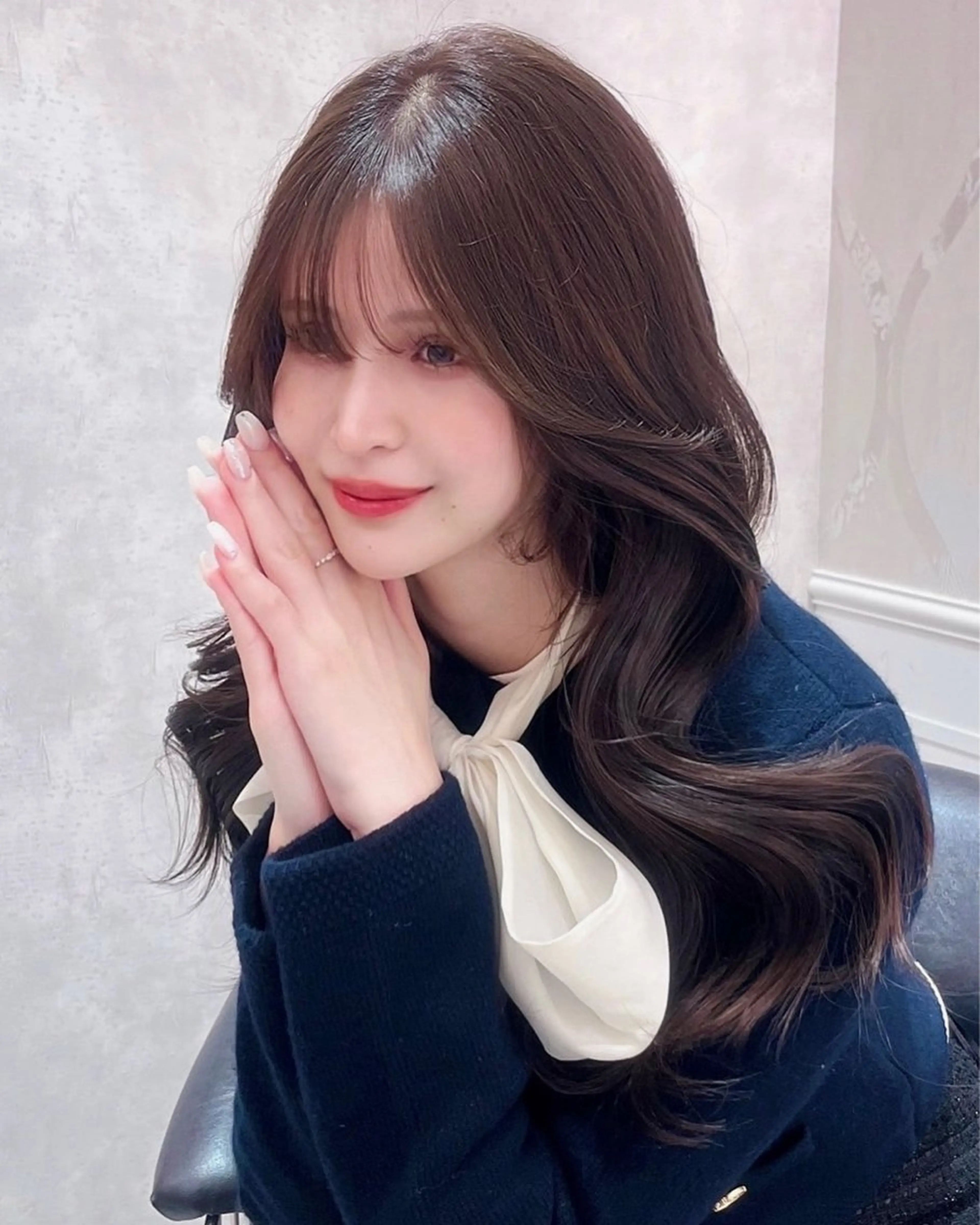 ロング トレンド韓国モテヘア Natsuki🌛のヘアスタイル