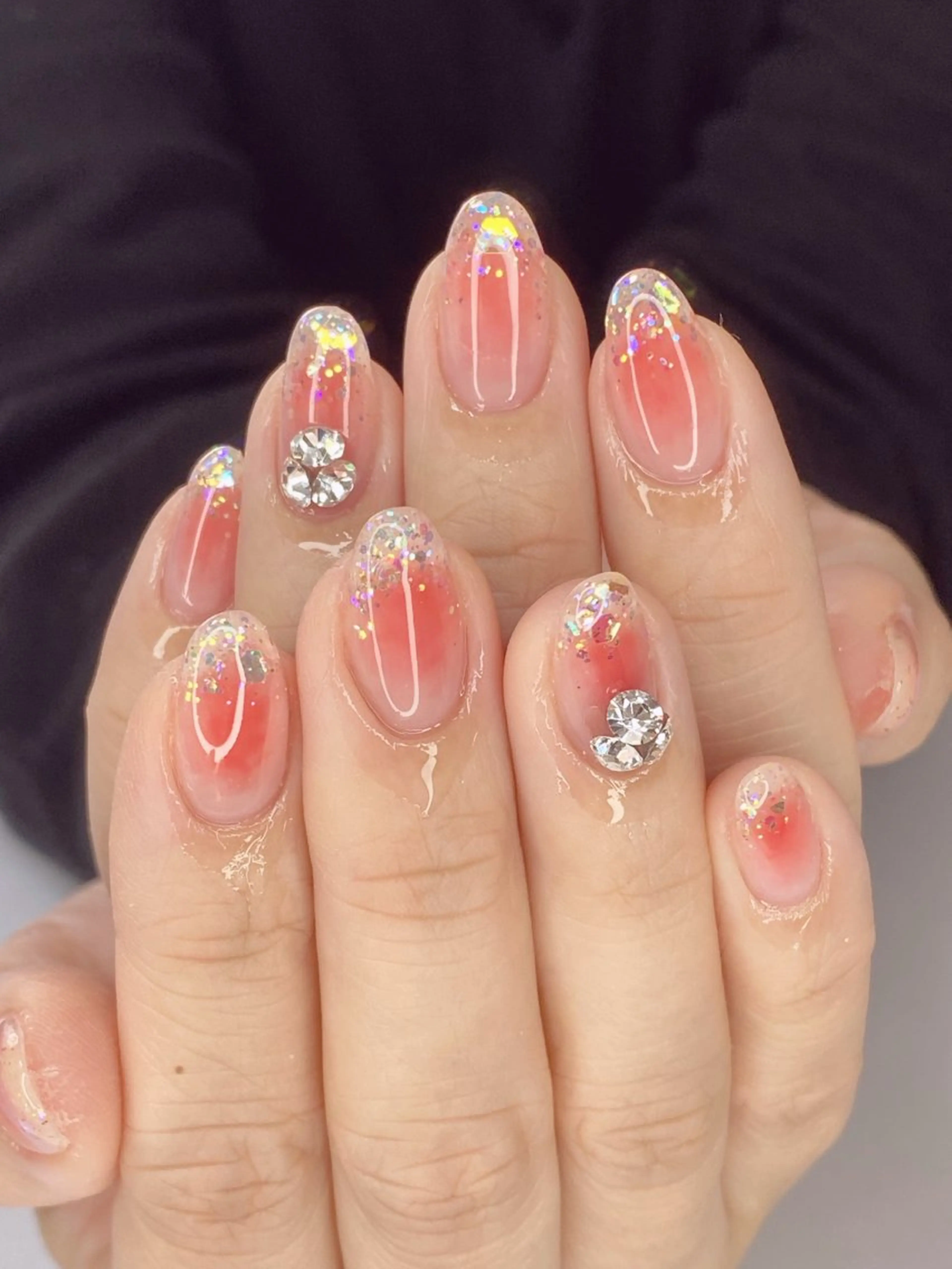 ネイル アートネイル オーロラネイル 桜ネイル クリアネイル フットネイル Nail Salon ertiのネイルデザイン