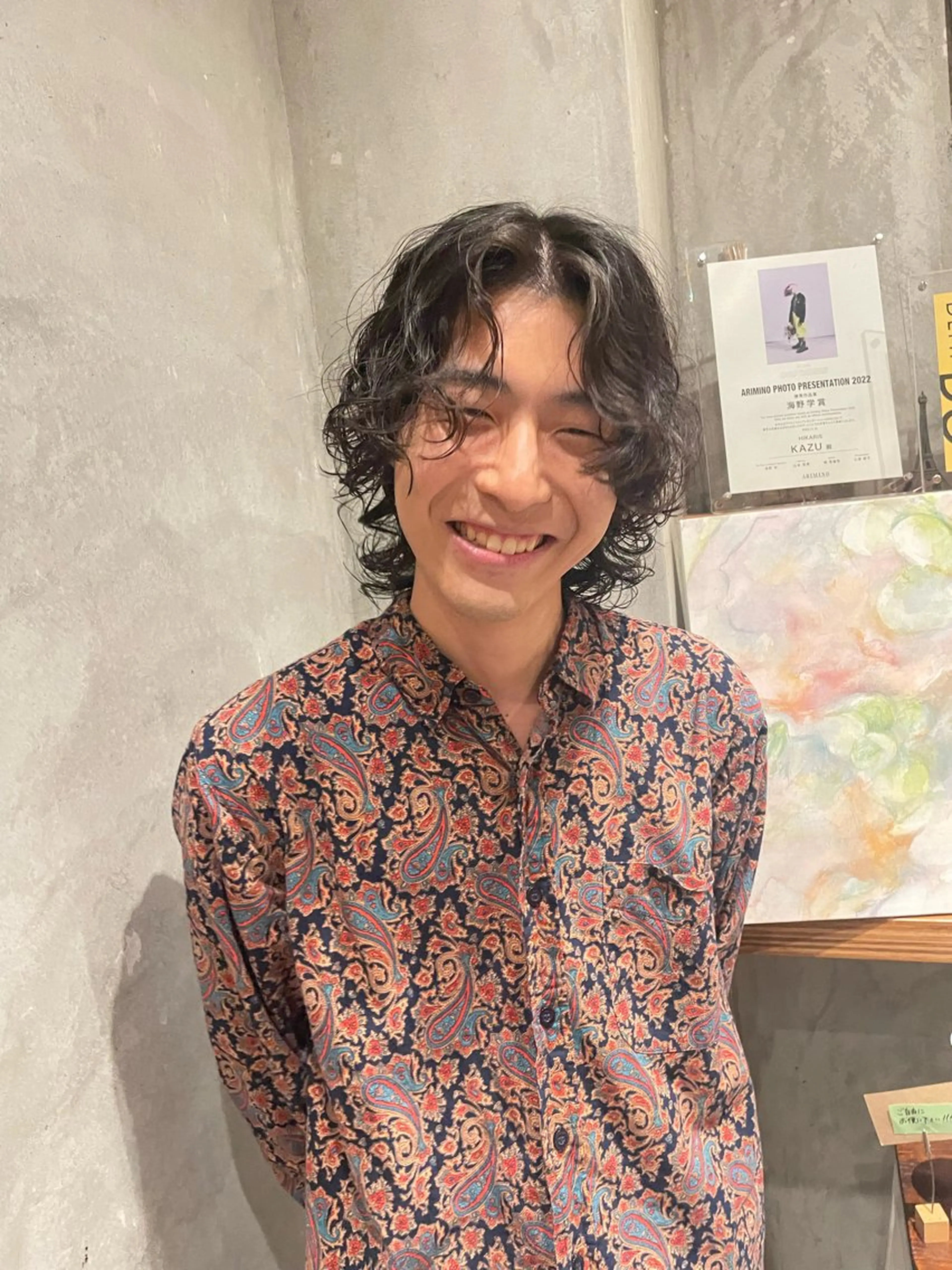 パーマ メンズ LEAPS adore都島店所属・みゆう 都島/透明感のヘアスタイル