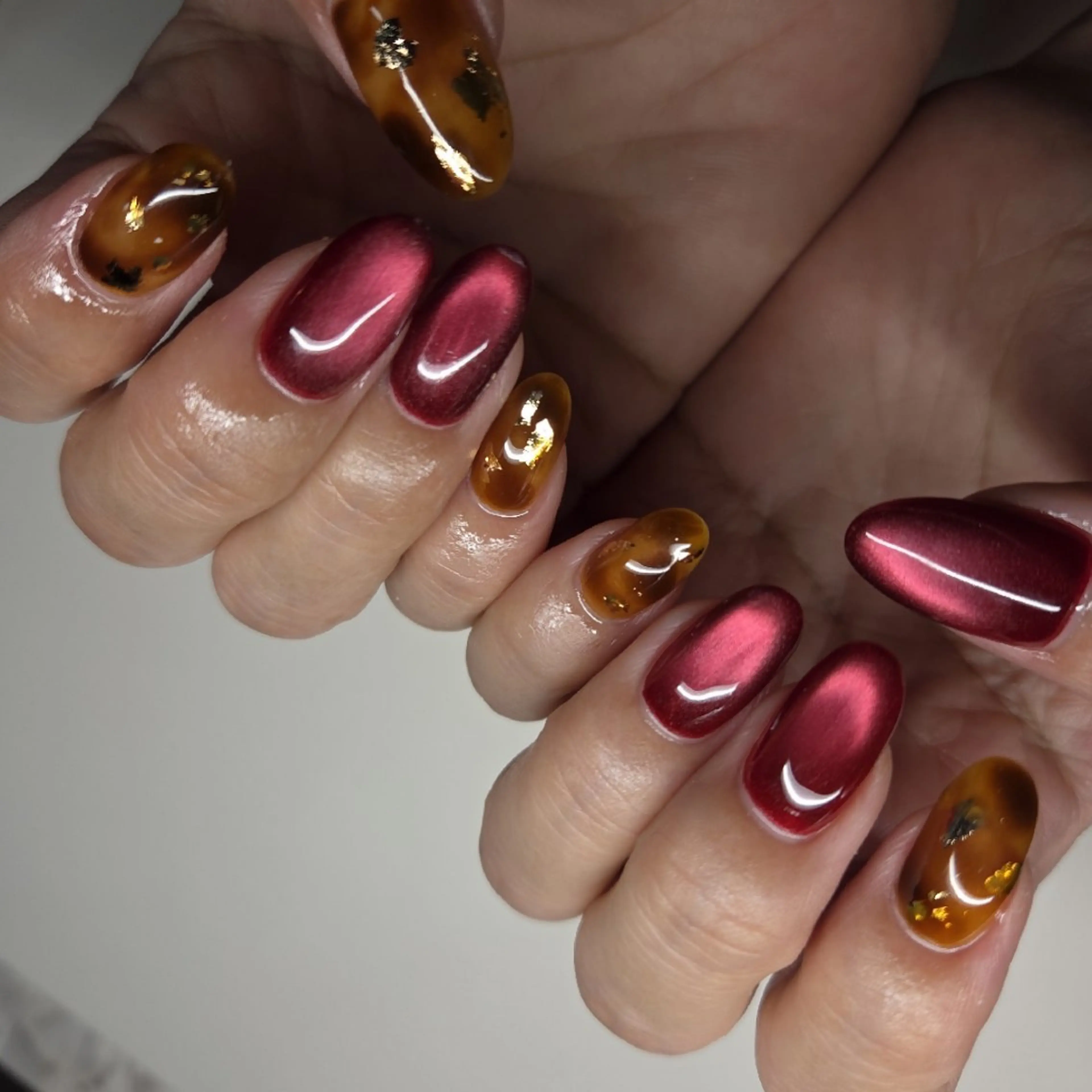 ネイル フラッシュネイル マグネットネイル プティネイル所属・プティネイル 益城町のネイルデザイン