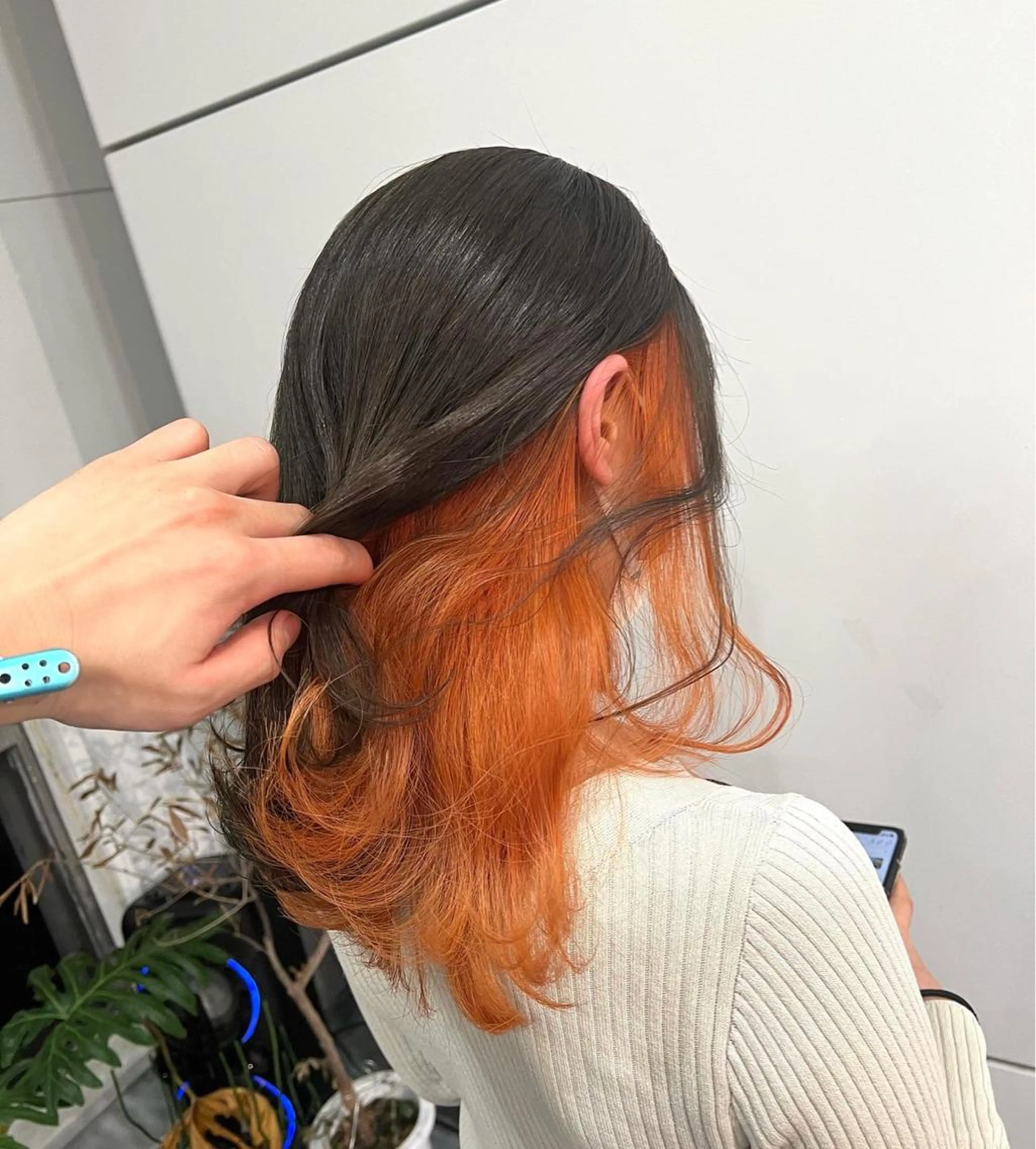 ロング カラー 🌈re-room EIKI🇰🇷のヘアスタイル
