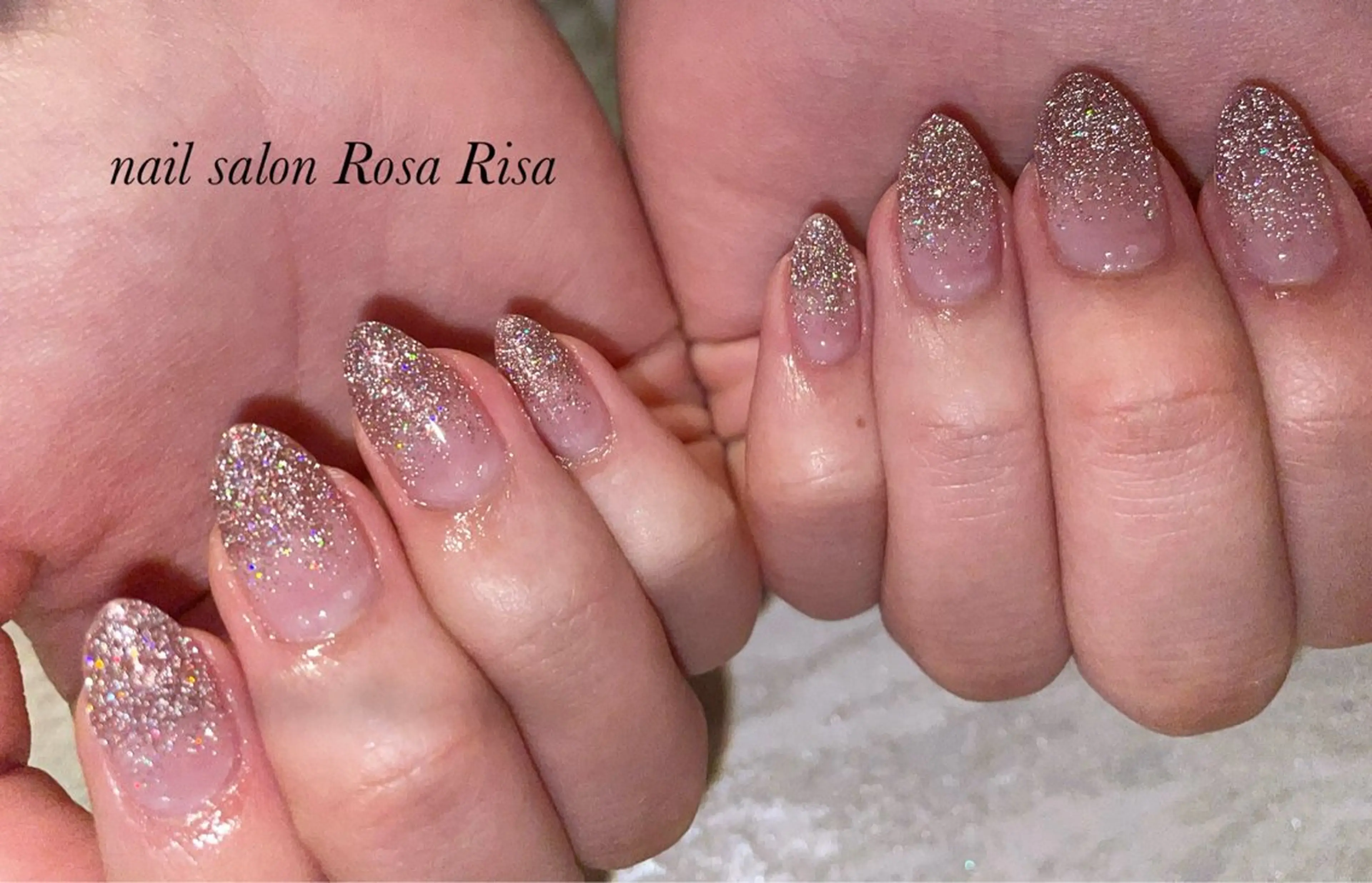 ネイル フラッシュネイル ラメ(グリッター) ハンドネイル ネイルスタジオ シェイクユアハンズのネイルデザイン