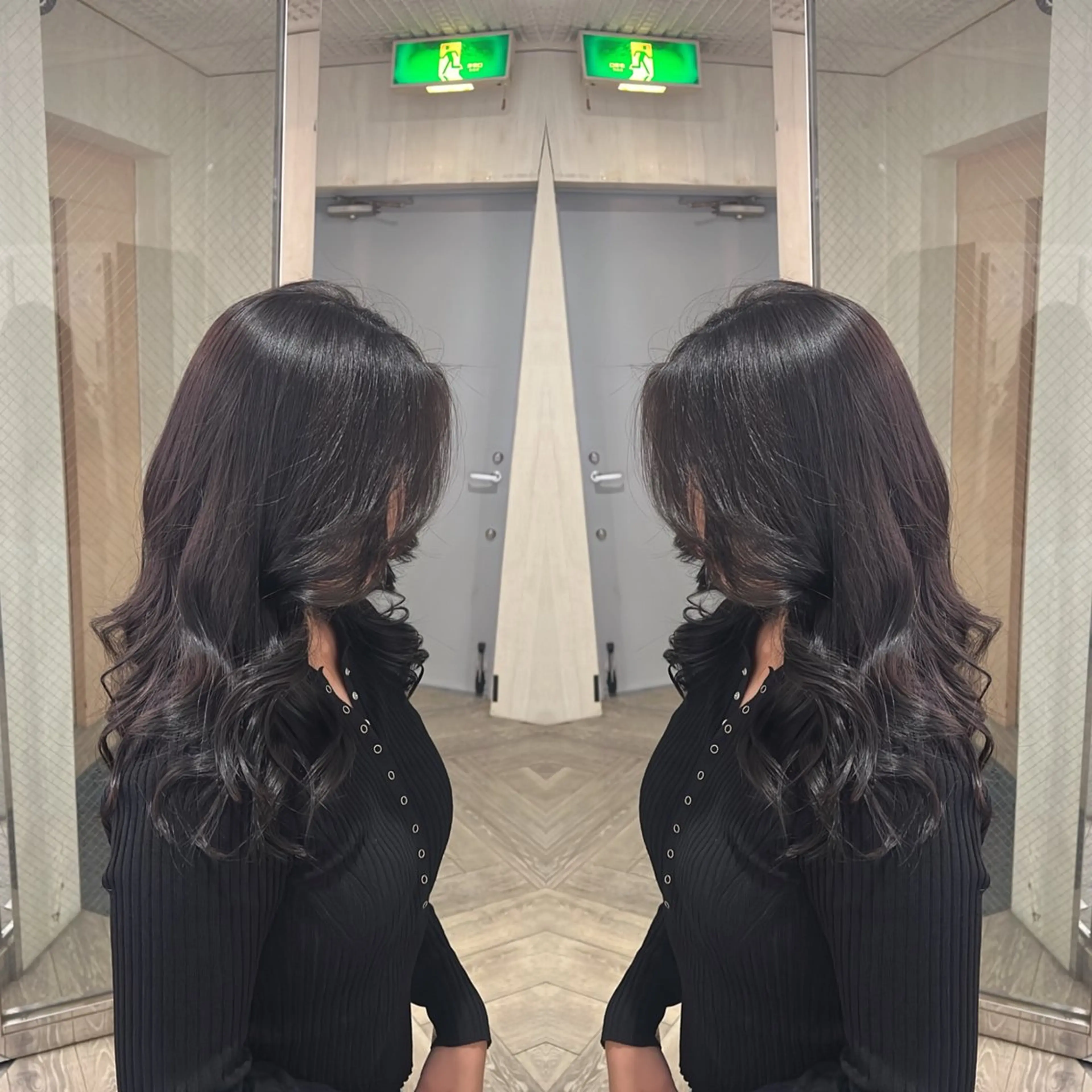 ロング カラー ヘアカラー トリートメント レイヤー/ボブ/ ミニボブ/AOIのヘアスタイル