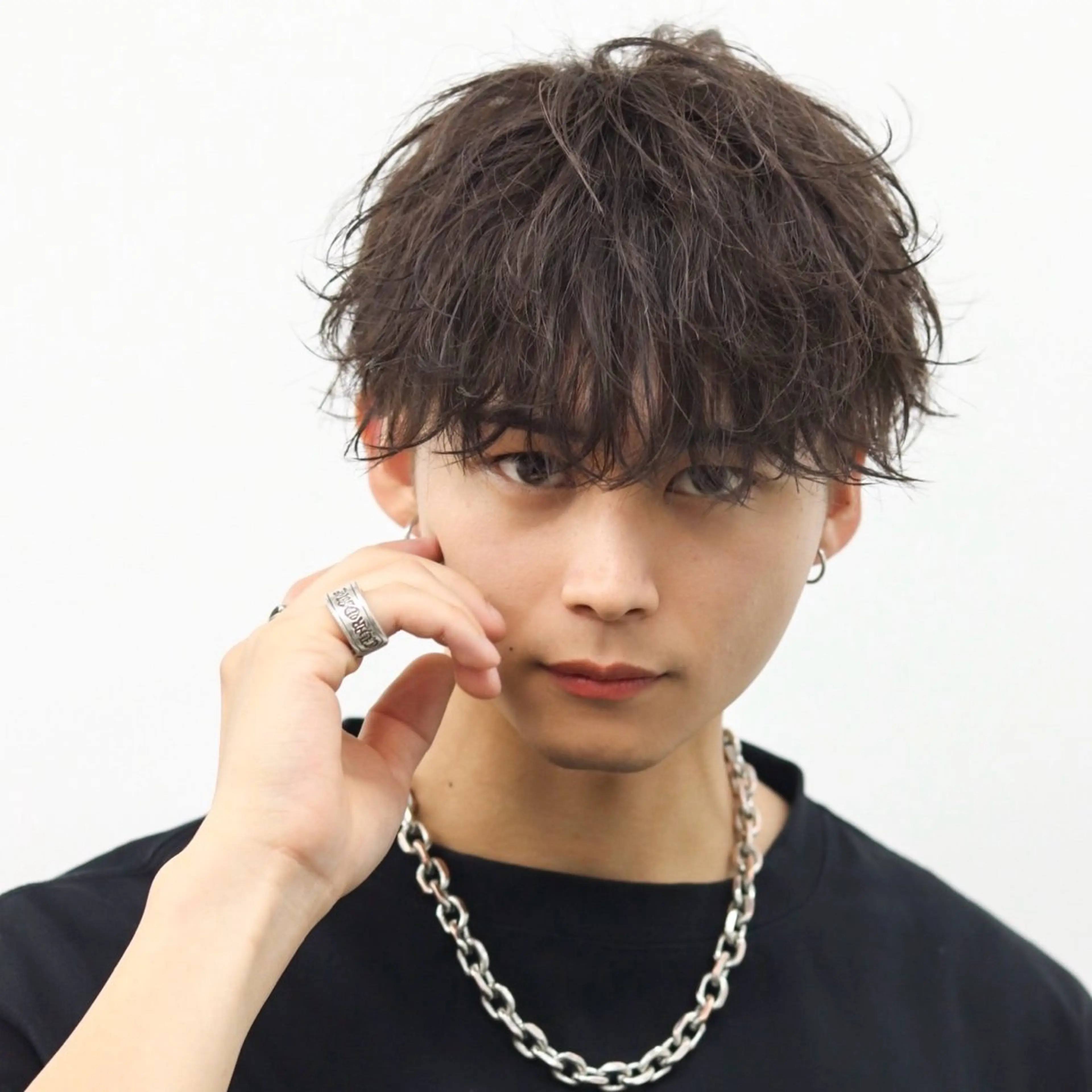 ショート カラー パーマ メンズ メンズパーマ カット パーマ 🔥メンズ🔥かっこ いいが正義！代表柿崎のヘアスタイル