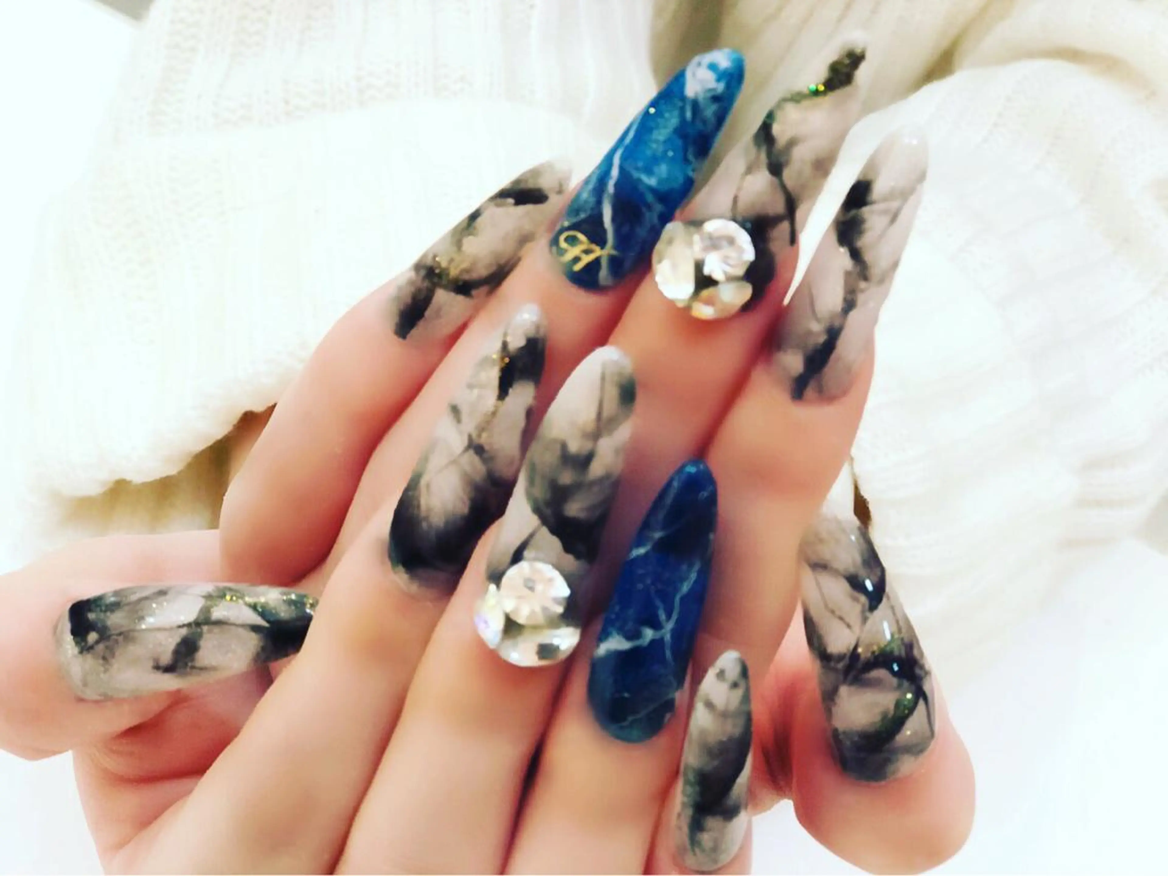 ロング カラー メンズ キッズ ネイル NAILSGOGO shibuyaのネイルデザイン