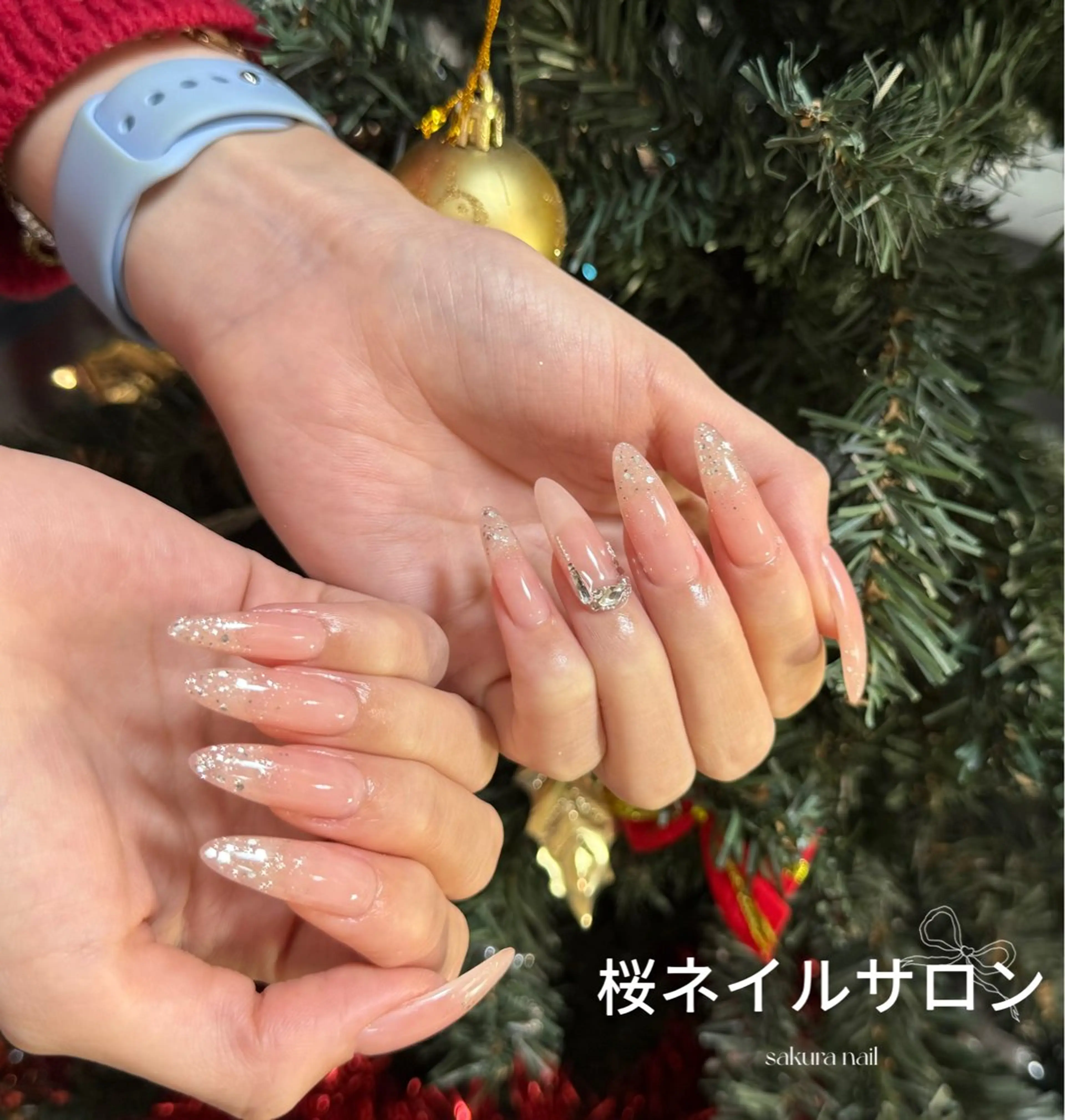 ネイル アートネイル フットネイル フレンチネイル ジェルネイル ニュアンスネイル ハンドネイル 桜 ネイルのネイルデザイン