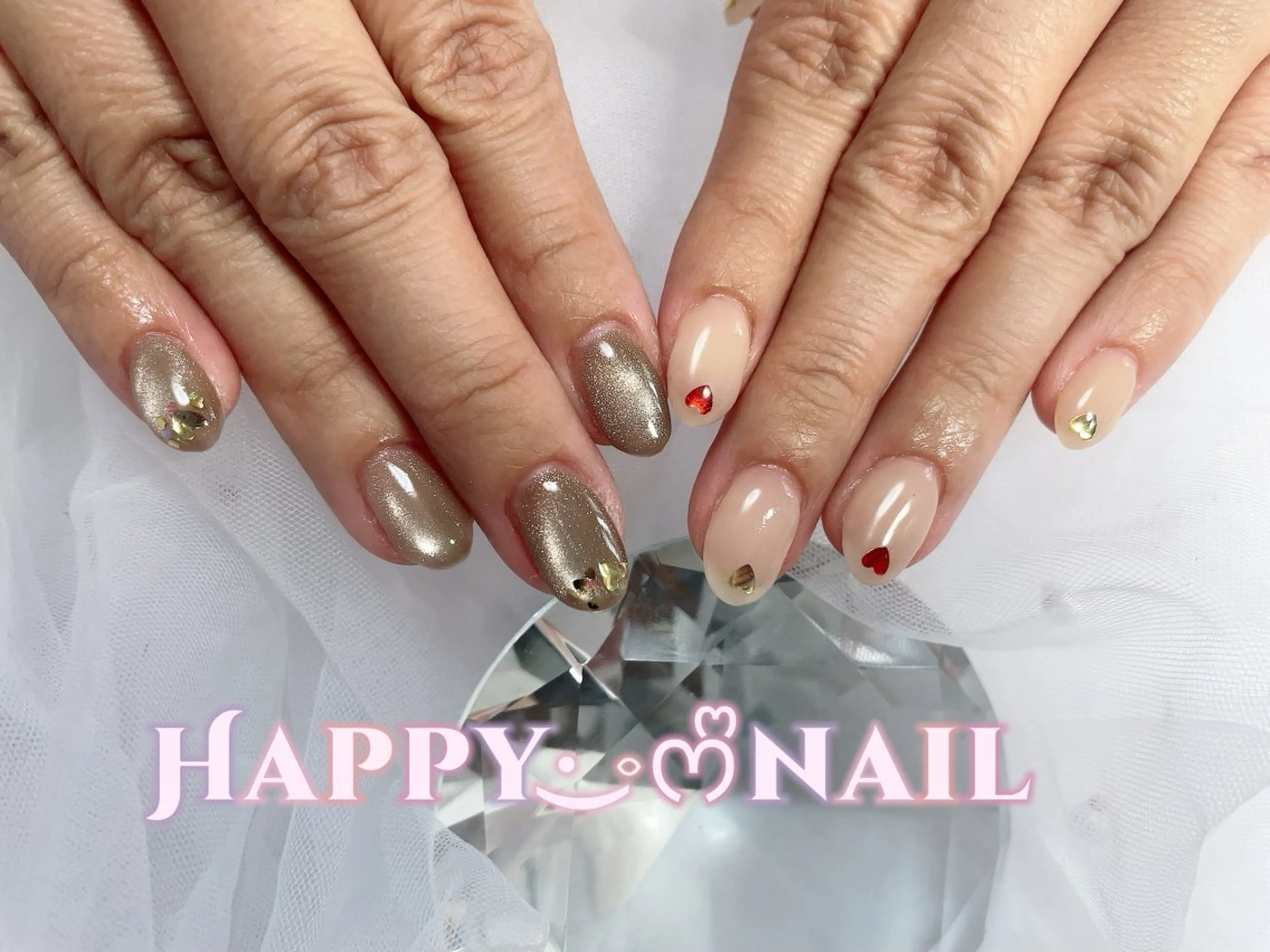 ネイル ハンドネイル 筑豊田川HAPPYꯁꯧNAIL所属・tastushima taのネイルデザイン