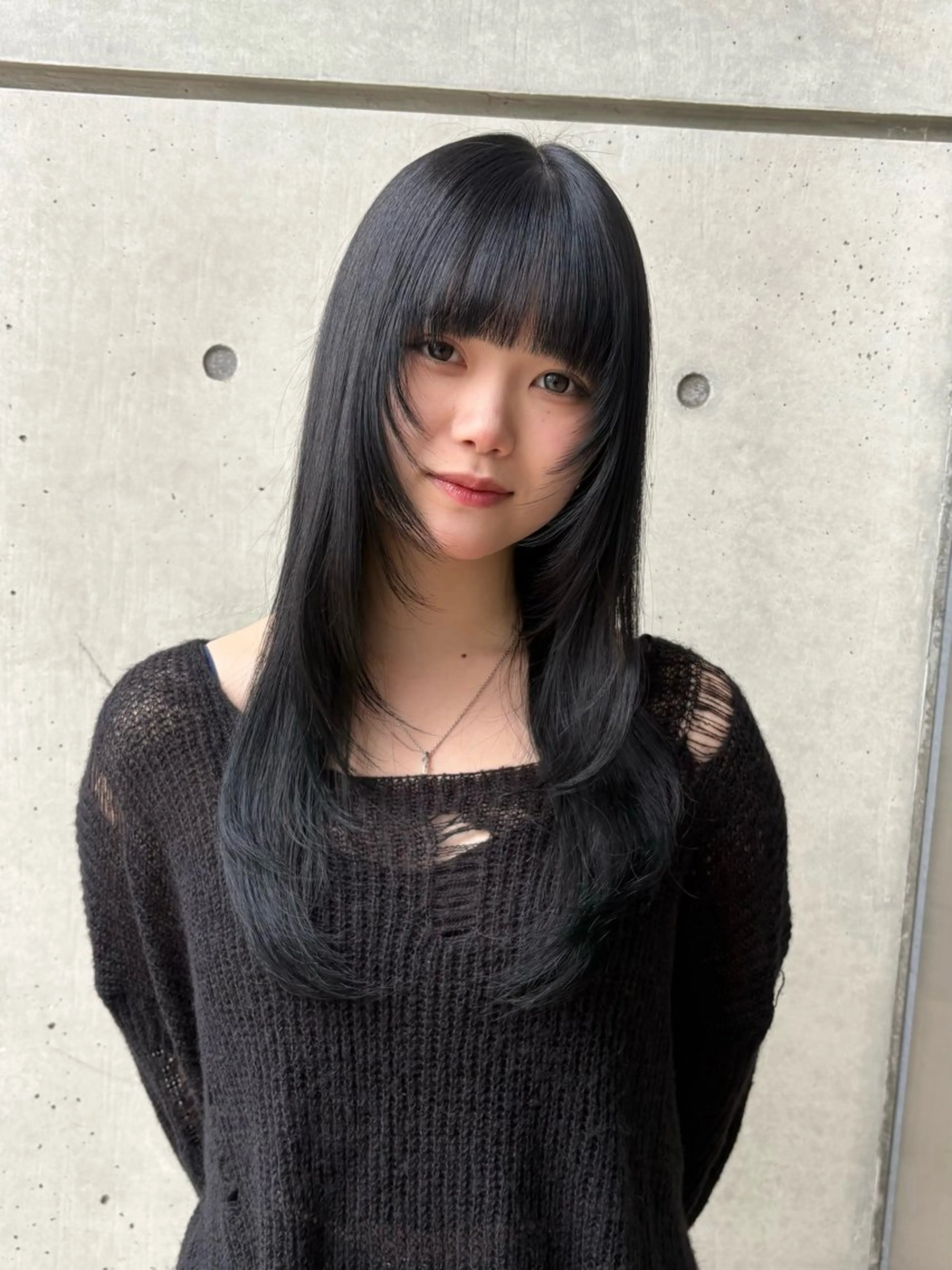 就活カラー（透明感ブラック🖤✨）の写真