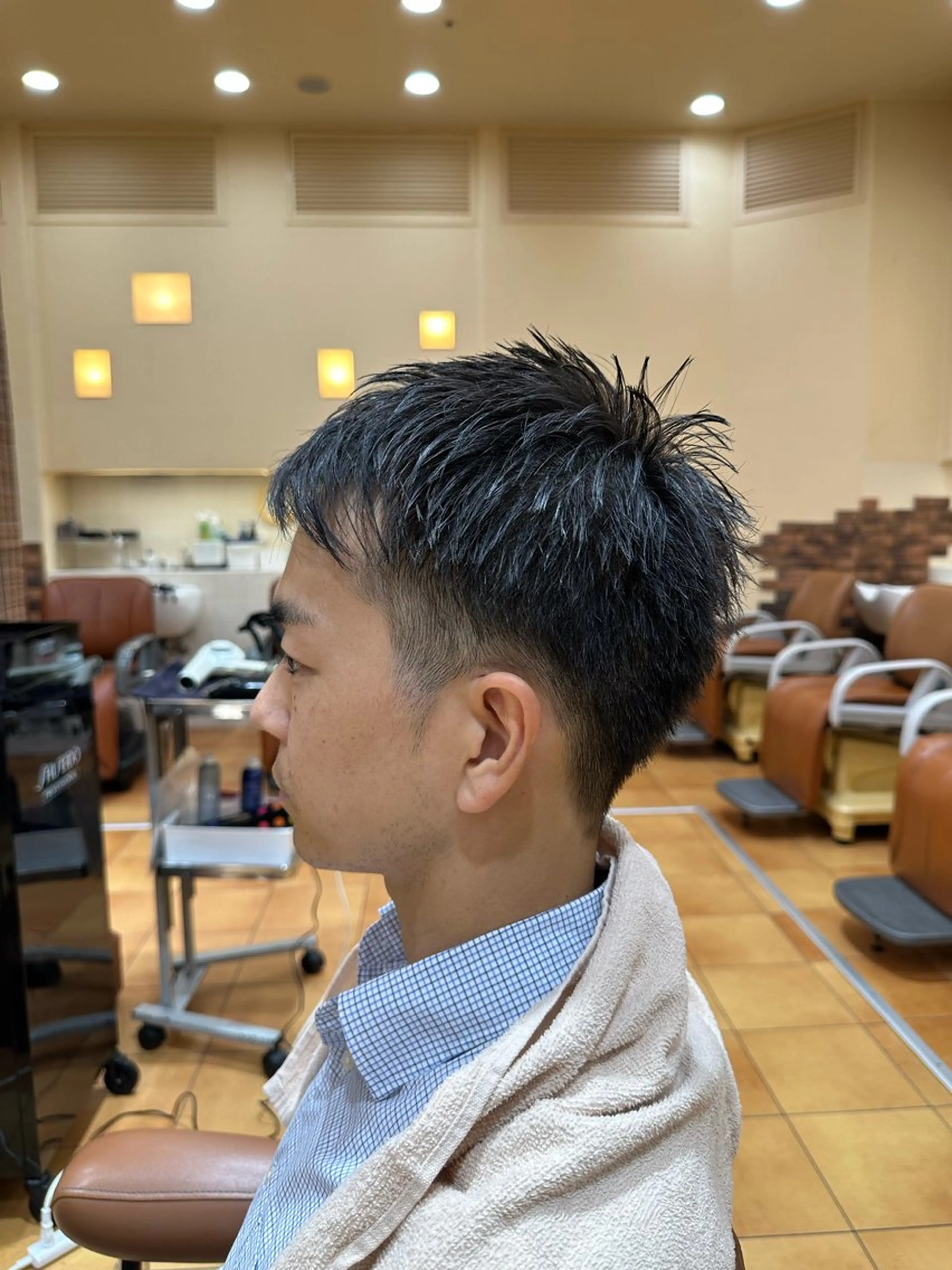 ショート メンズ 小顔ボブ/お悩み解決 /ボブパーマ/とういのヘアスタイル