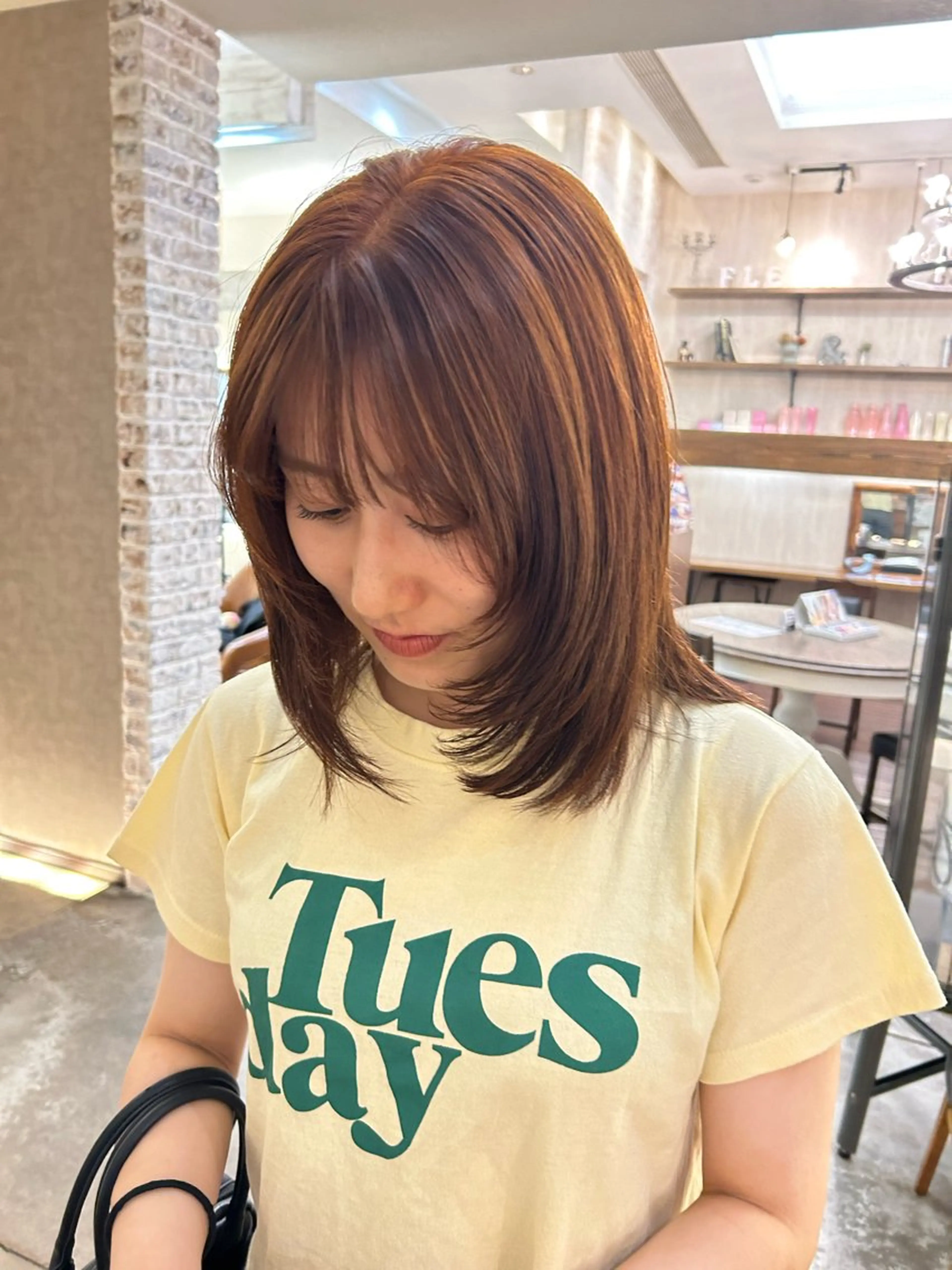 ミディアム カラー ume /YUEのヘアスタイル