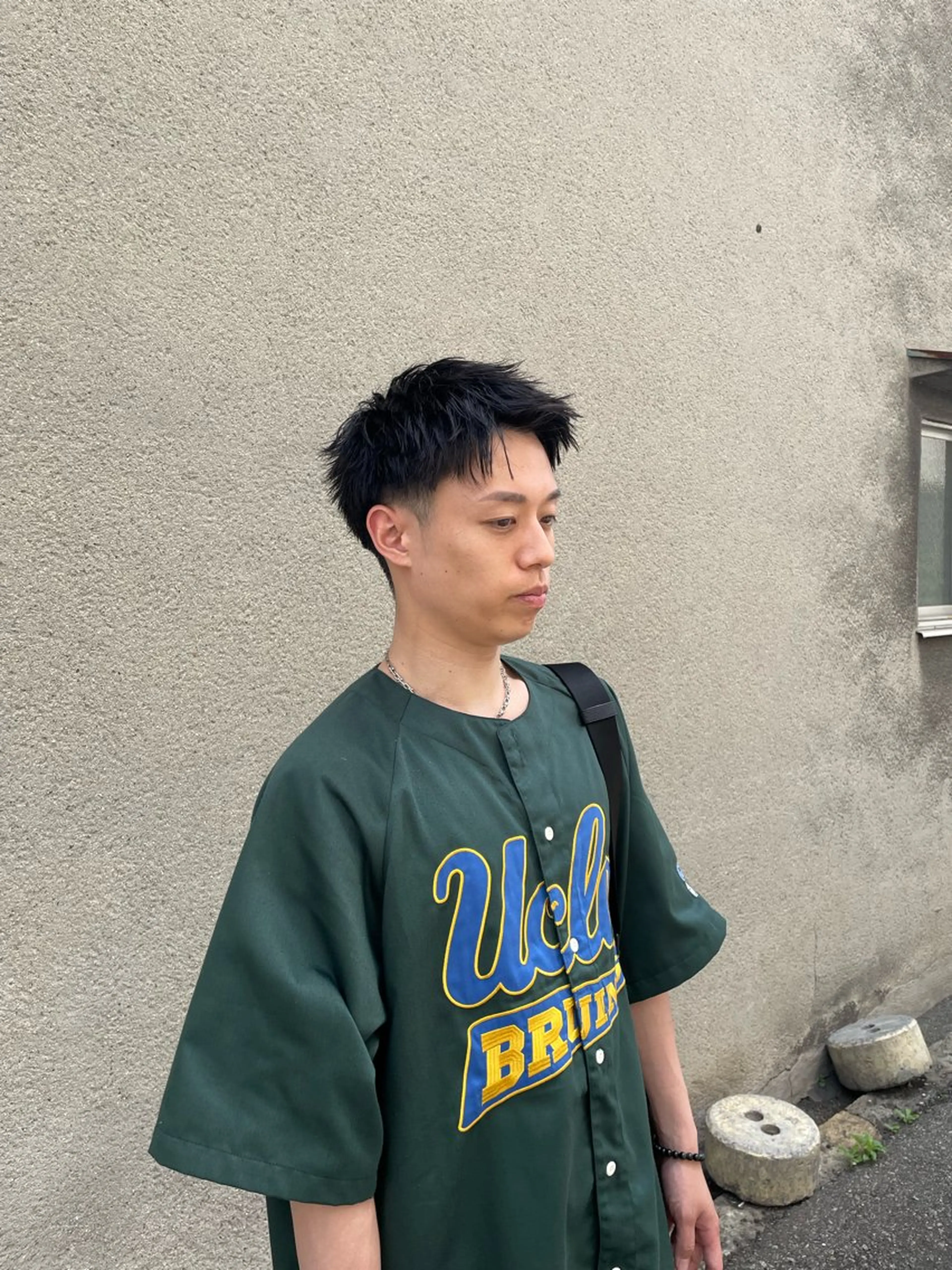 メンズ ツーブロック 慎太朗/パーマ/ボブ /センターパートのヘアスタイル