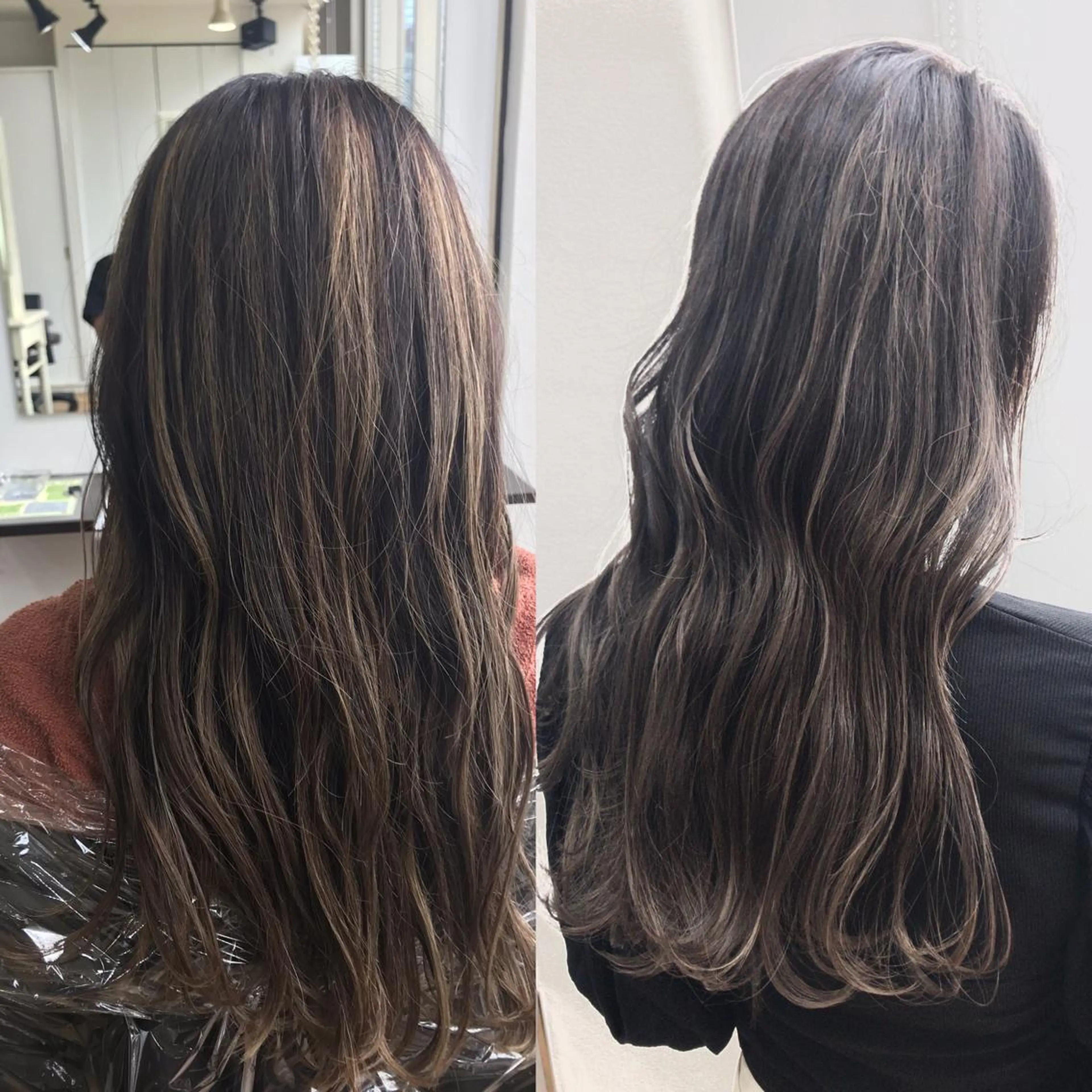 ロング ハイトーン髪質改善 家中貴典のヘアスタイル