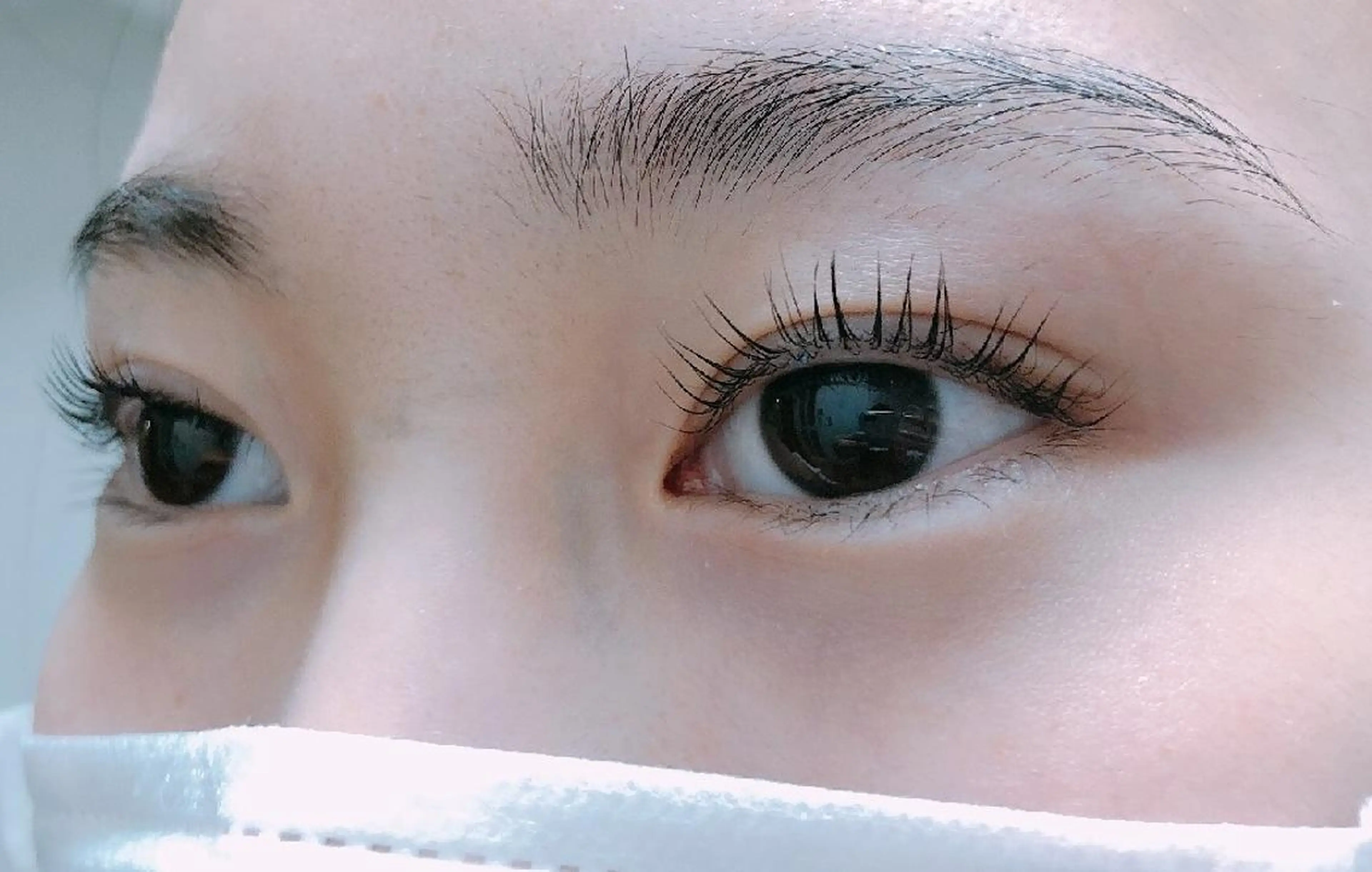 マツエク・マツパ 付け放題 フラットラッシュ ナチュラル まつげパーマ 一重×まつ毛パーマ マツパ 吉岡 ゆうなのマツエク・マツパデザイン