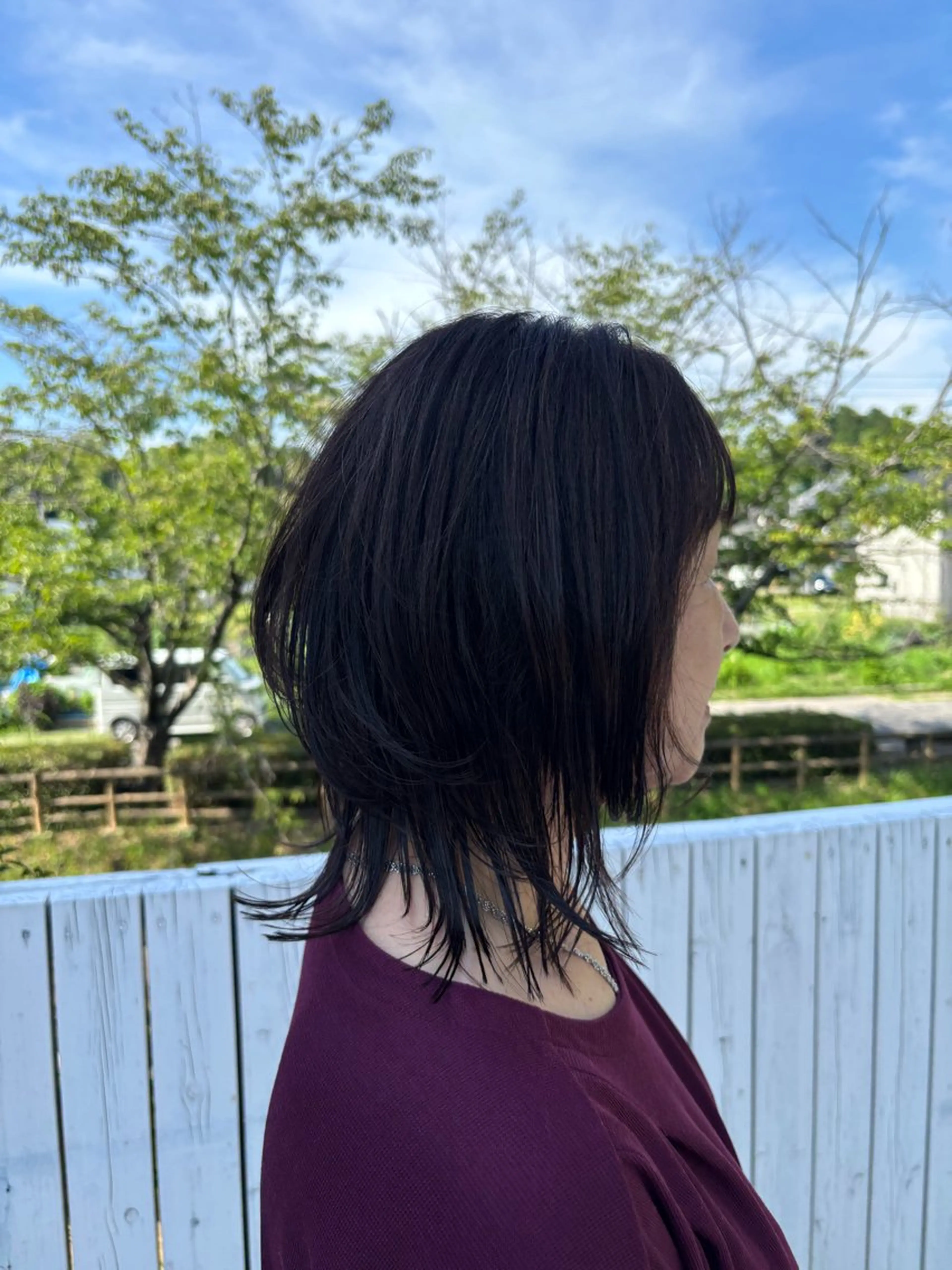 ミディアム 工藤 暖のヘアスタイル