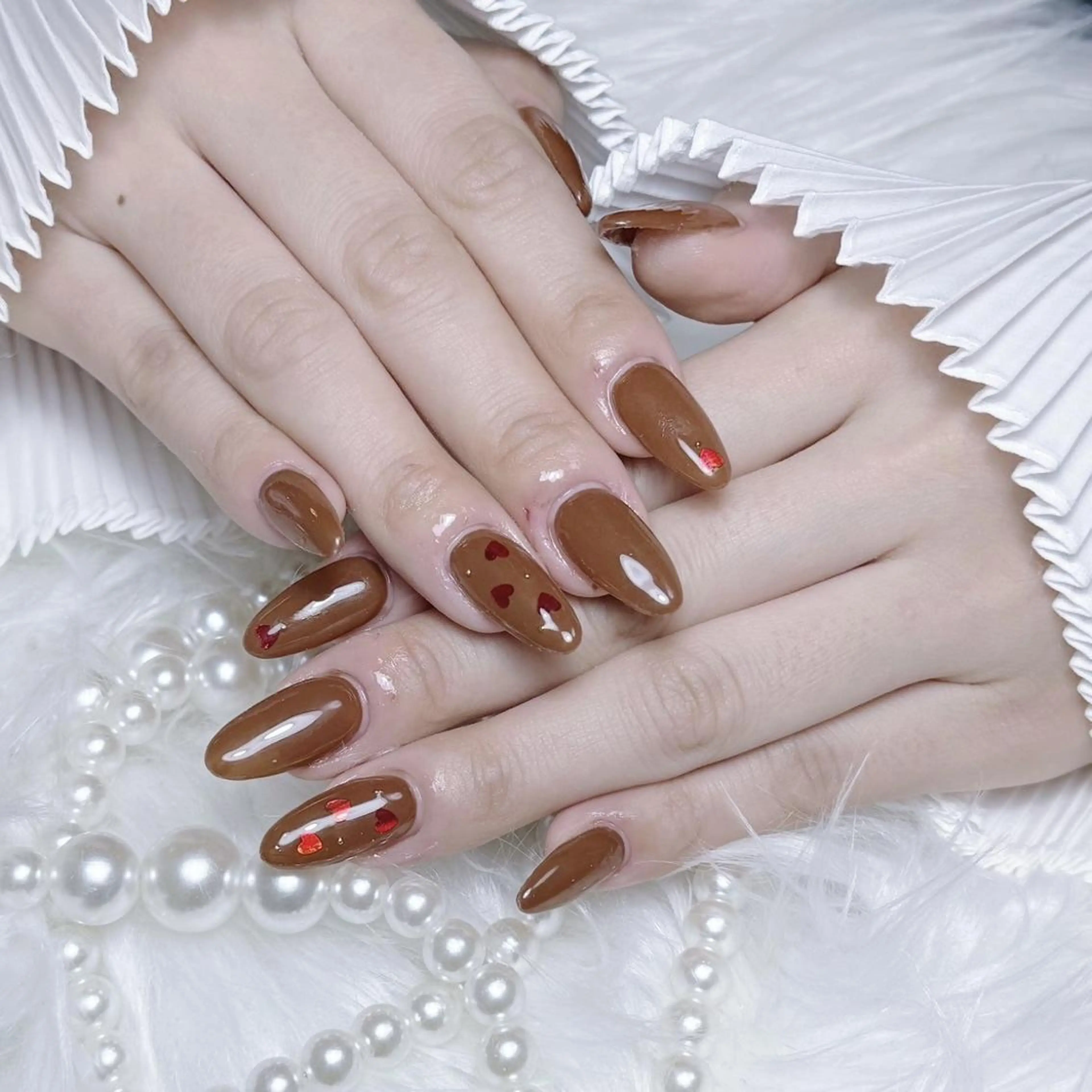 ネイル RAFFINE 月🦋🩵のネイルデザイン