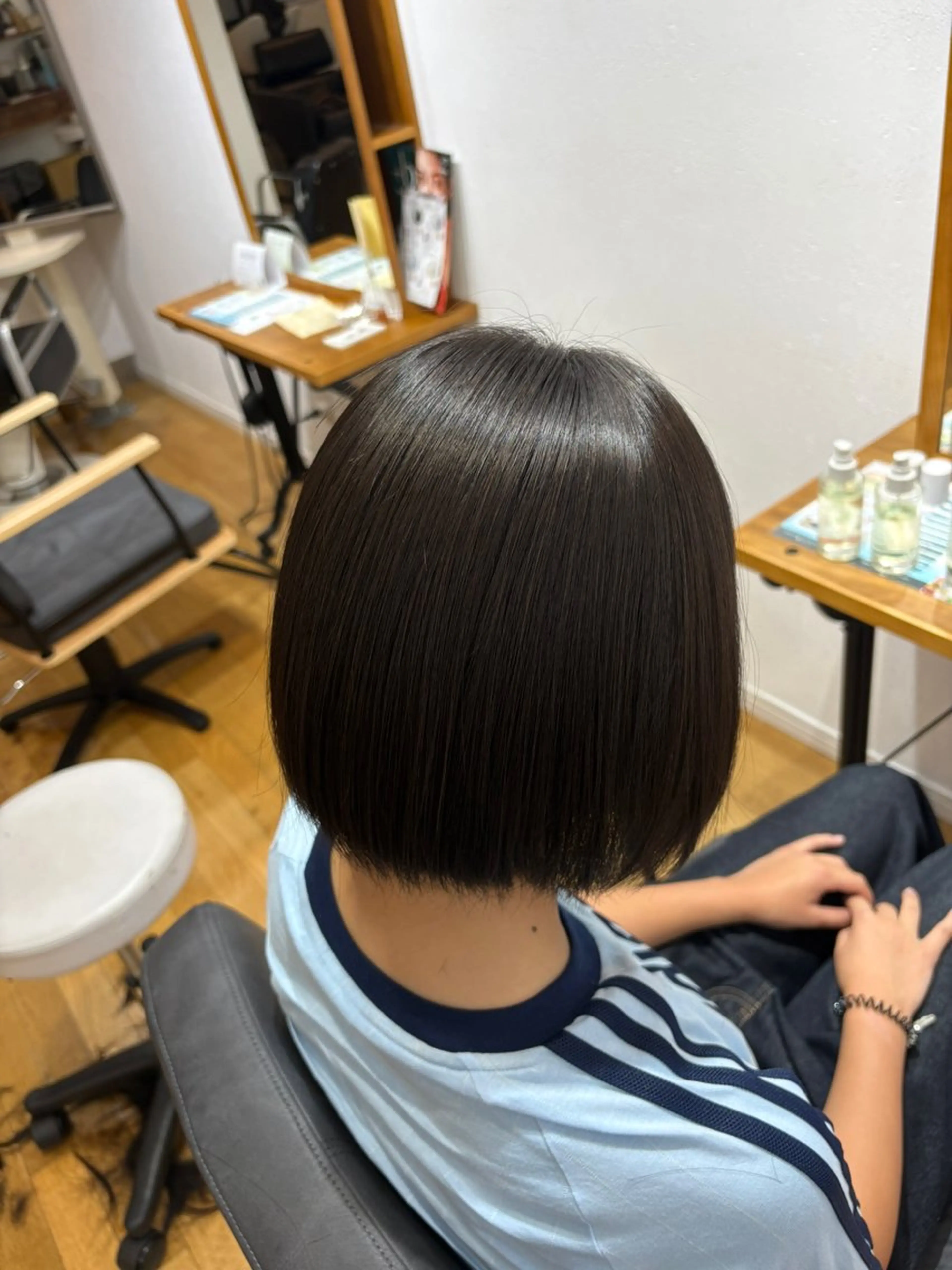 ショート カット 縮毛矯正 トリートメント 西元 群/艶髪/髪質改善のヘアスタイル