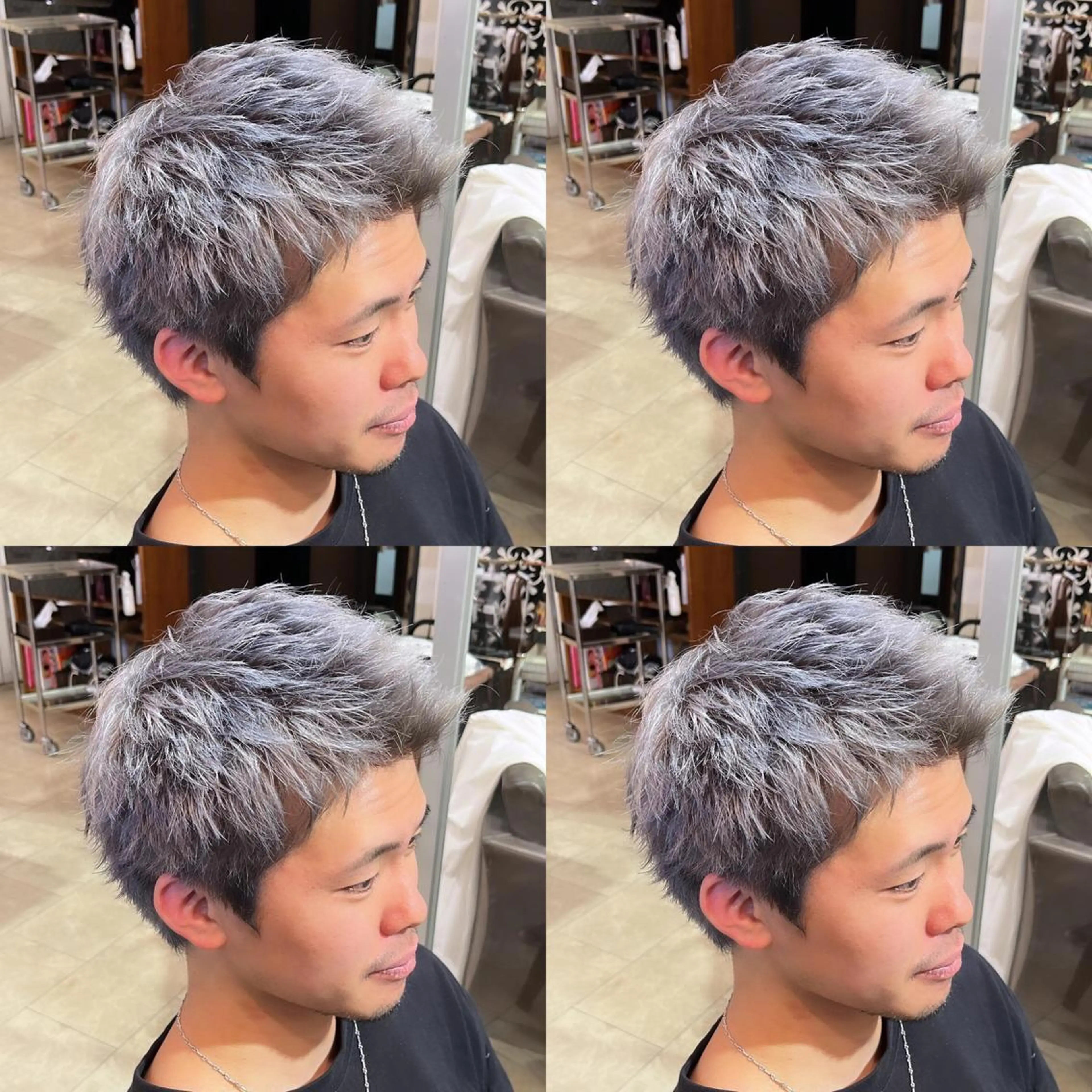 ショート カラー メンズ ekolu所属・髪質改善･縮毛矯正 特化･ユウシンのヘアスタイル