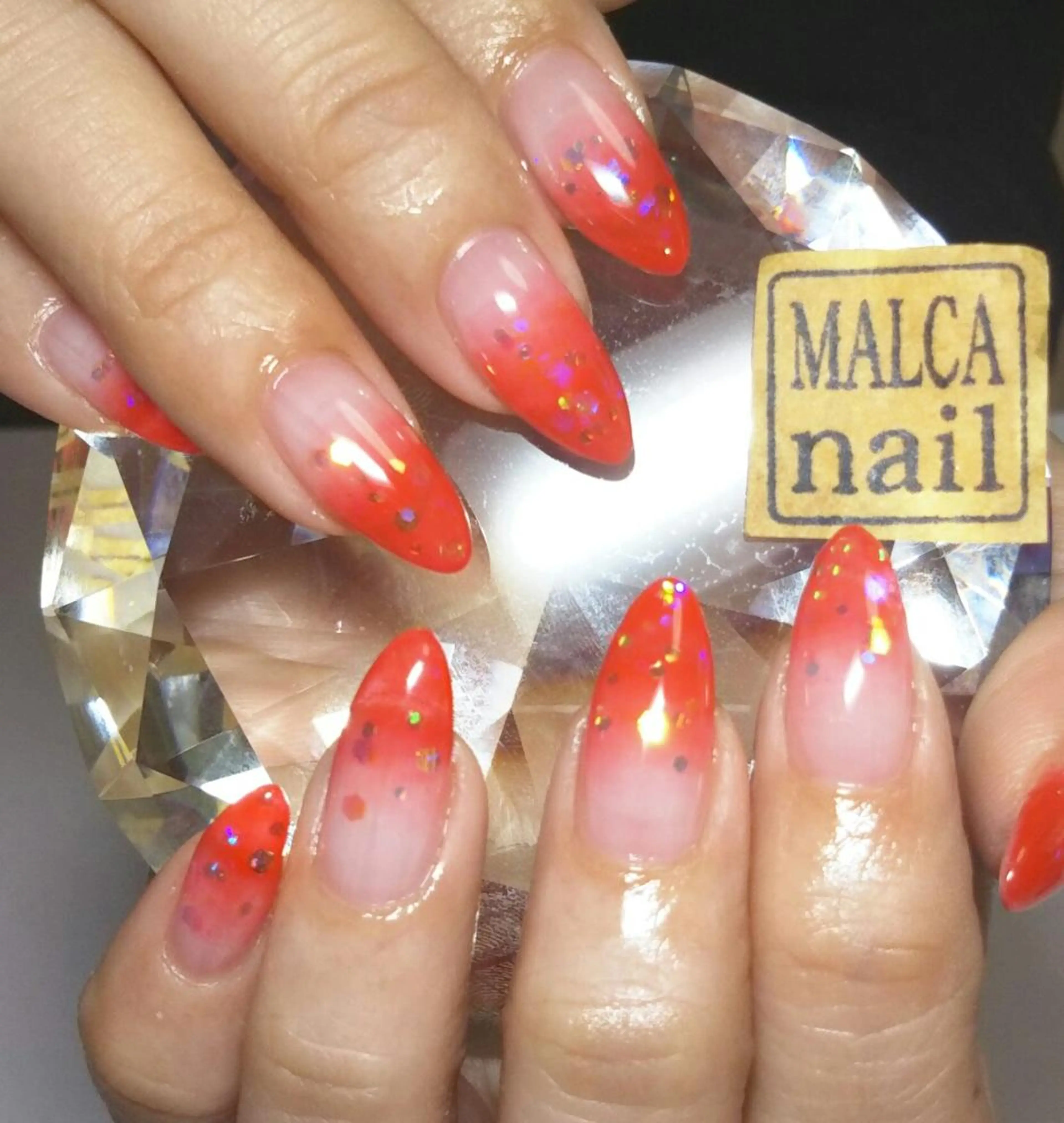 ヘアアレンジ セミロング パーマ ネイル キッズ マツエク・マツパ MALCAnail(マルカネイル)所属・荒木 莉奈のネイルデザイン