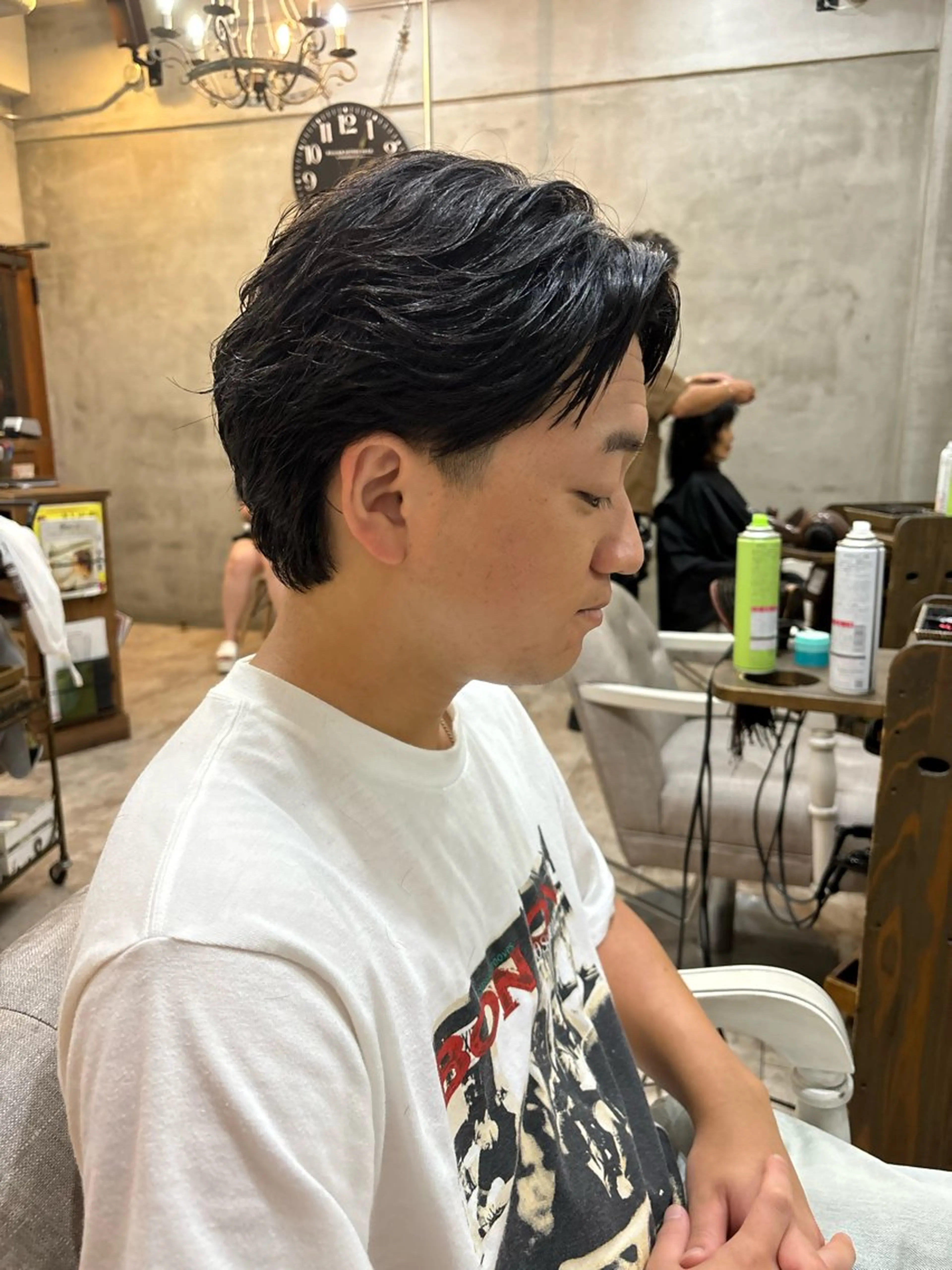 ショート メンズ カット トリートメント ヘッドスパ メンズ/ヘアセット/ 顔周りレイヤー/💶のヘアスタイル