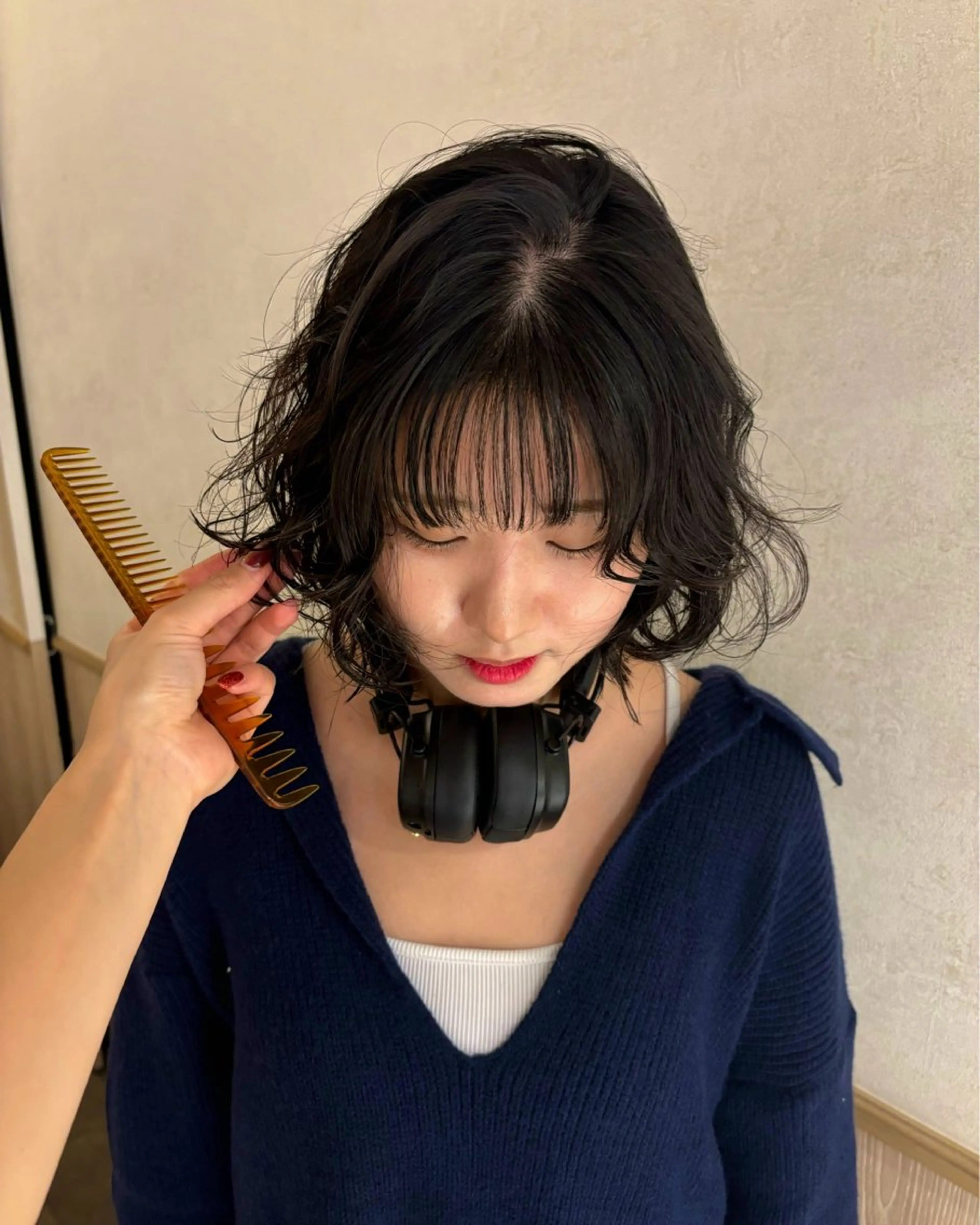 セミロング セミロングパーマ ボブ izumi/ ボブ/パーマのヘアスタイル