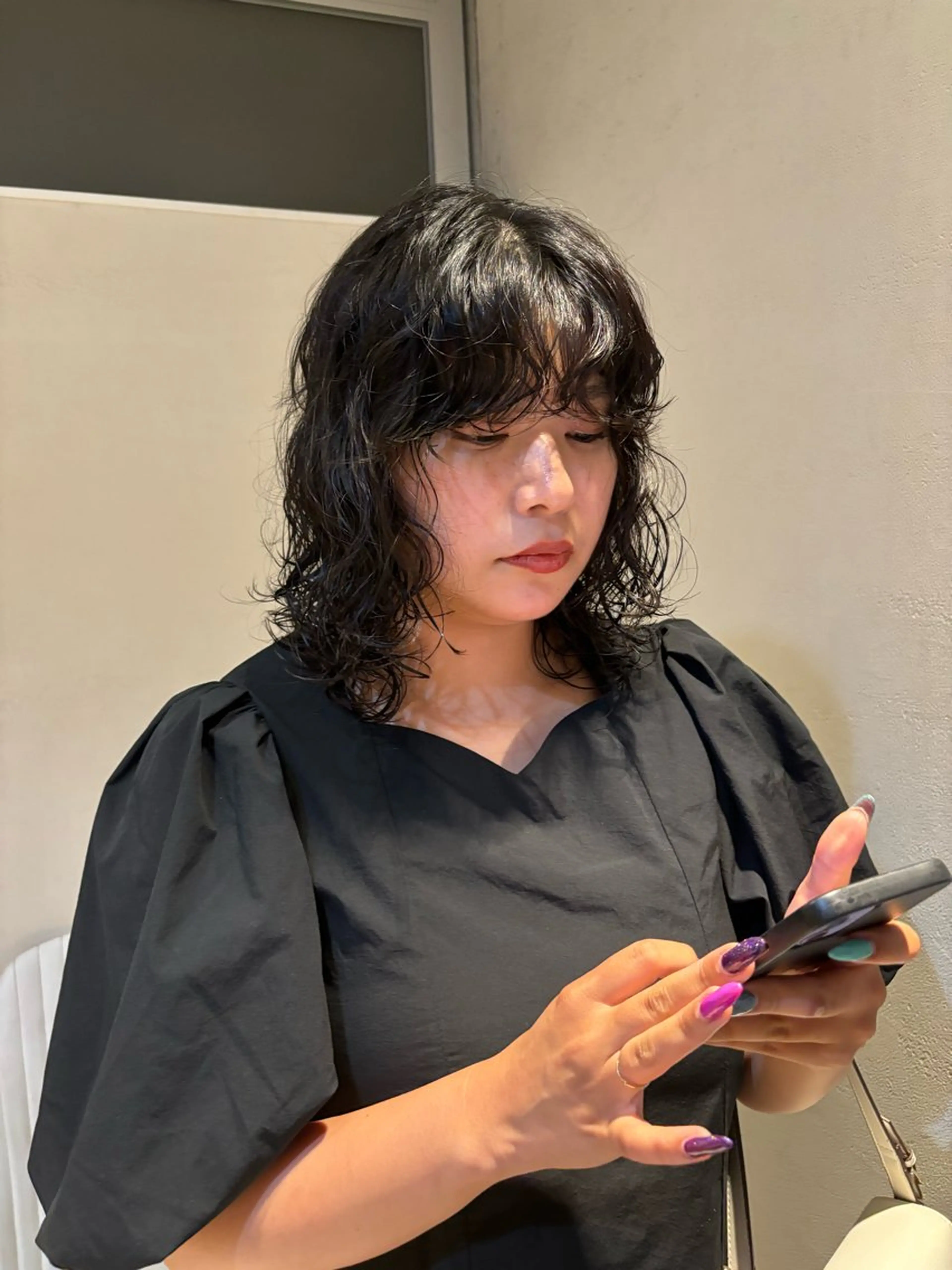 [レディース新規限定]🪐カット+パーマ🪐 ¥15400→¥10780の写真