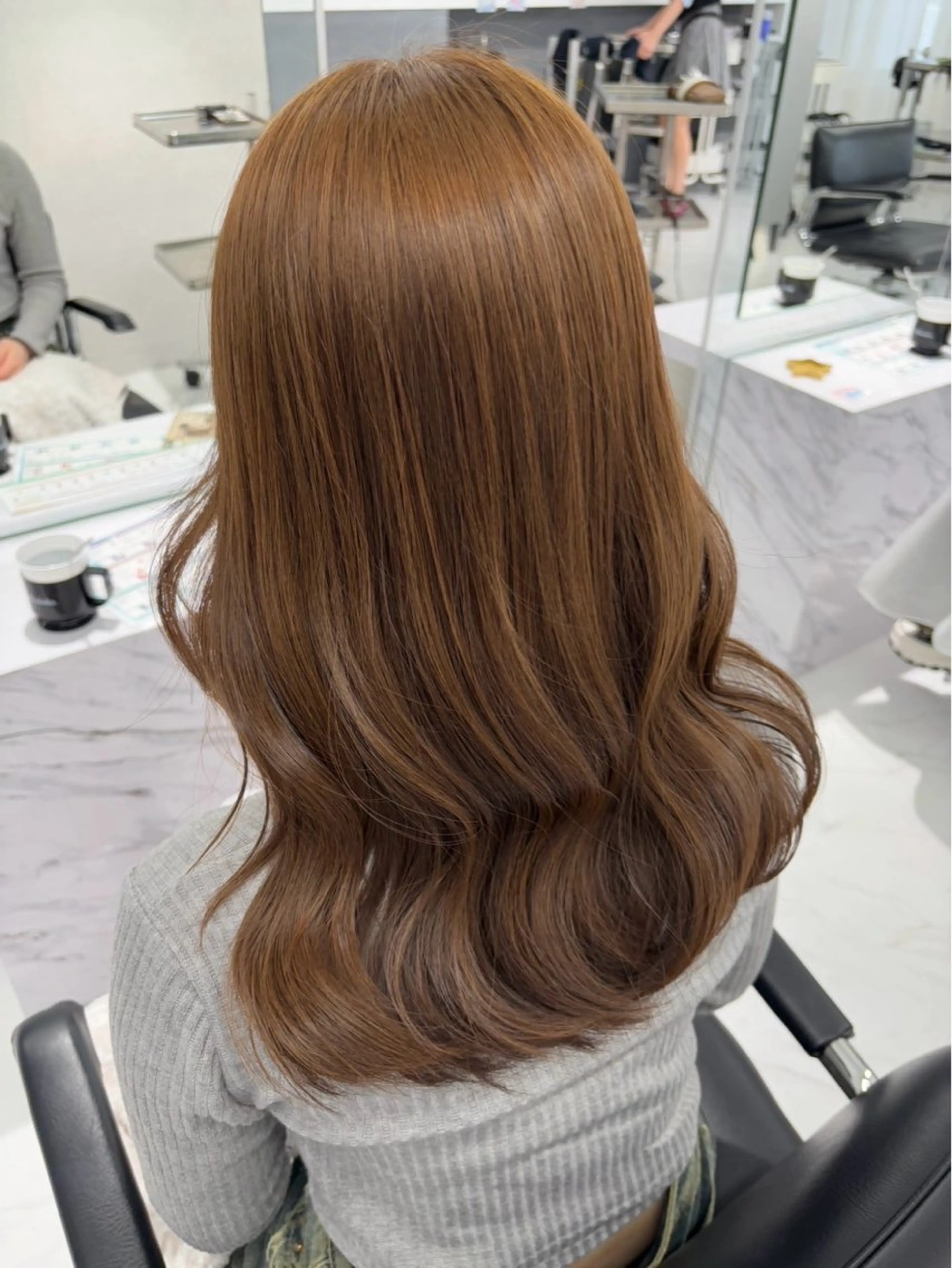 カラー ブリーチ ブリーチなしカラー Lapis 🎀MARINAのヘアスタイル