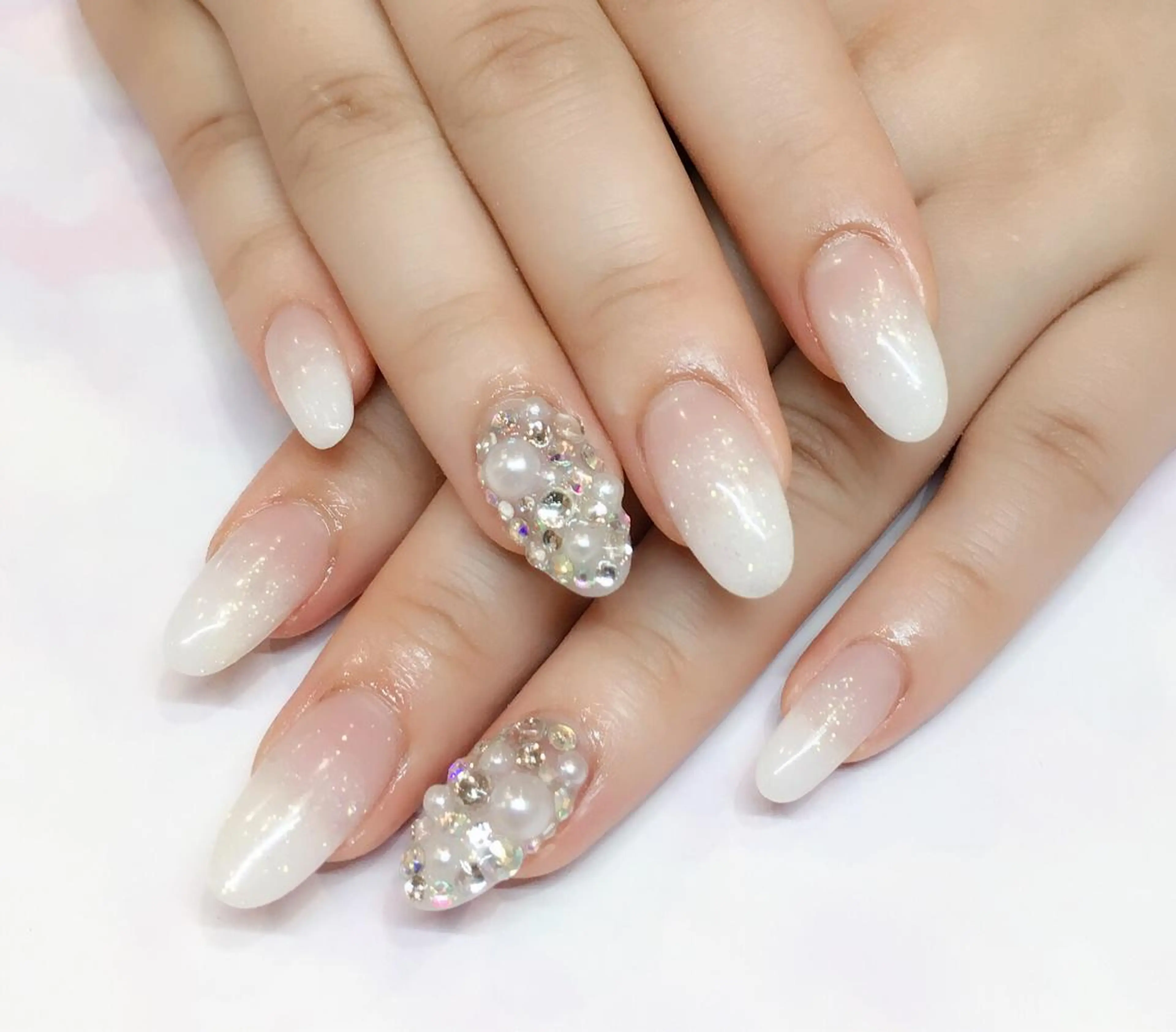 ネイル ラメ(グリッター) ラメグラデーション スカルプネイル nail salon Soeurのネイルデザイン