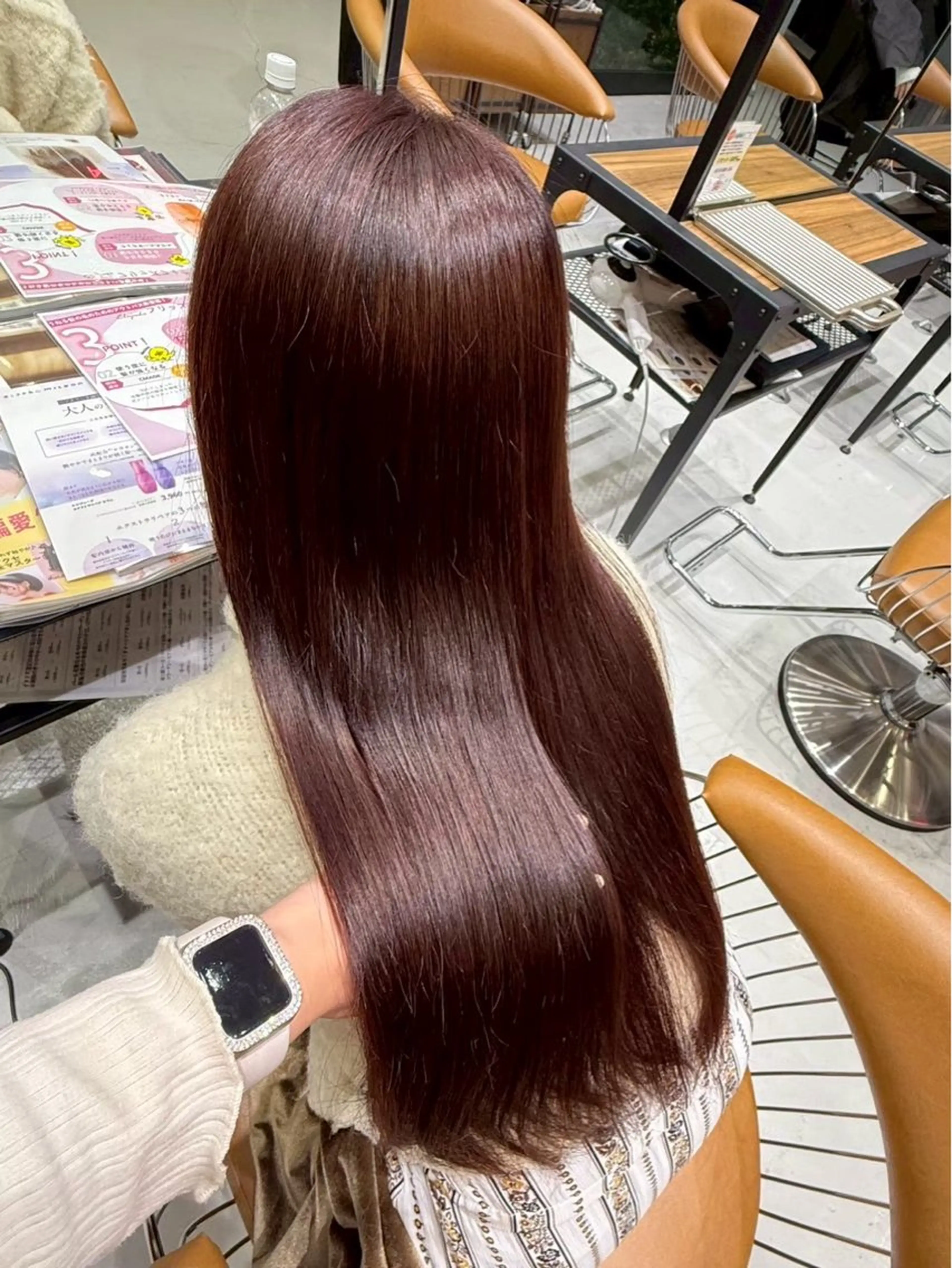 ロング カラー Rinka🌷🩶 艶カラー🫧まつパのヘアスタイル