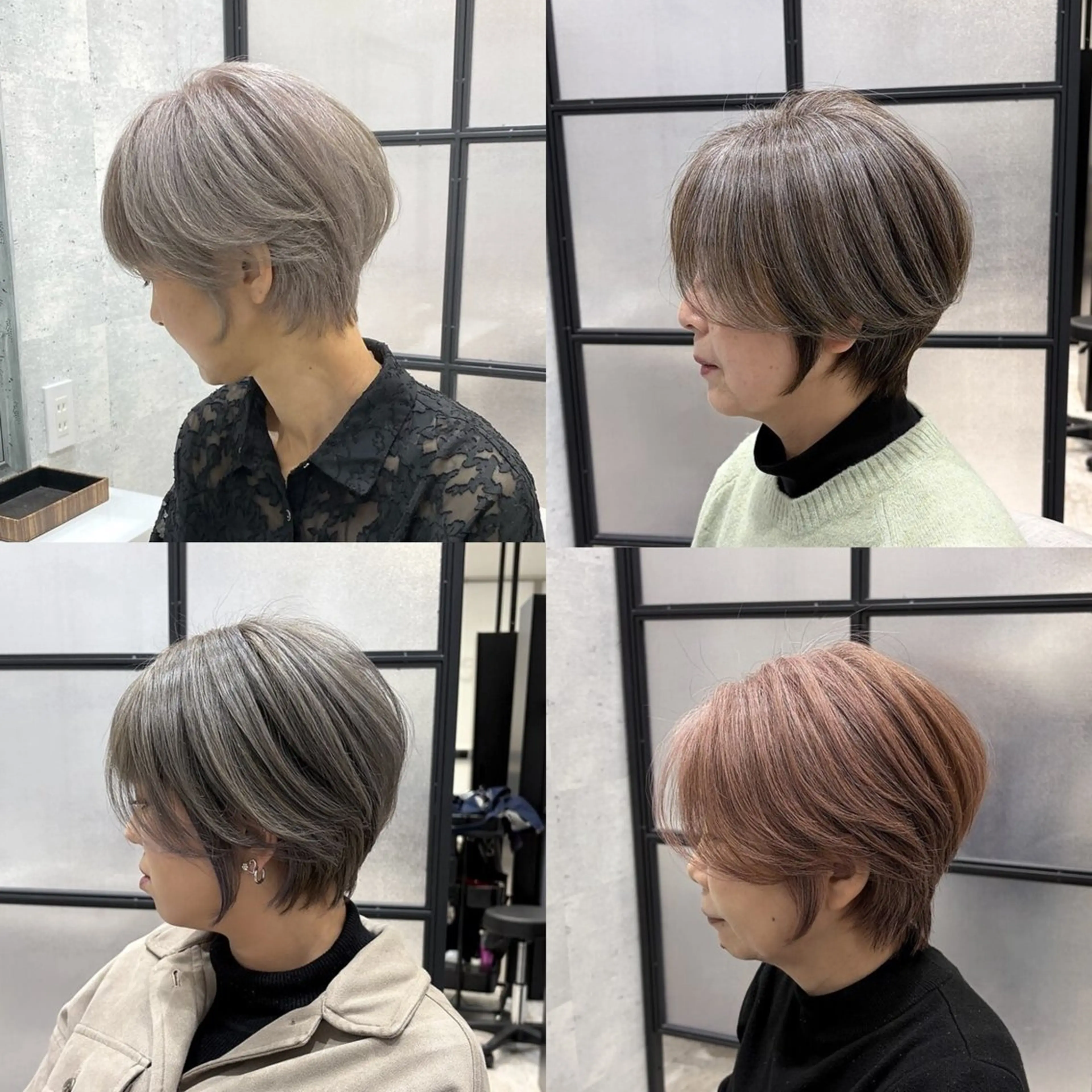 ミニモ限定✨白髪ぼかしハイライト+脱白髪染め透明感カラー+艶TRの写真