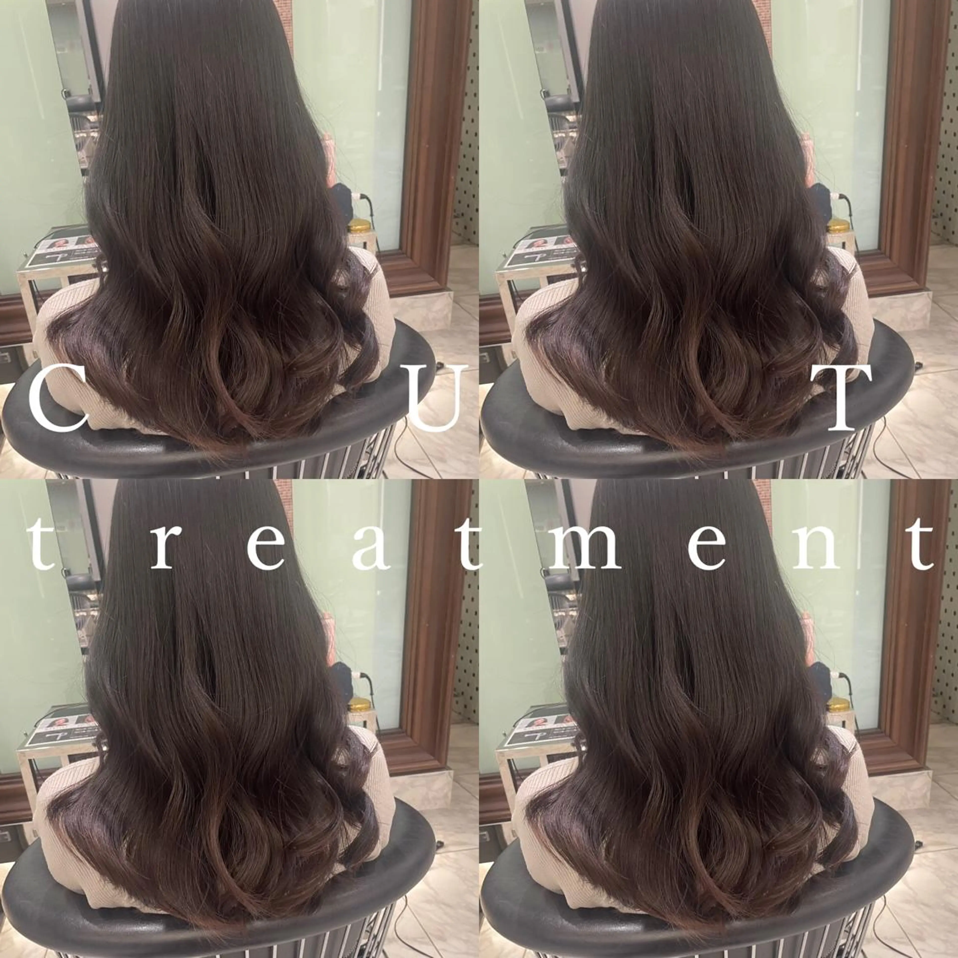 ロング ヘアカラー トリートメント 垢抜けヘア 韓国ヘア銀座近下菜央のヘアスタイル