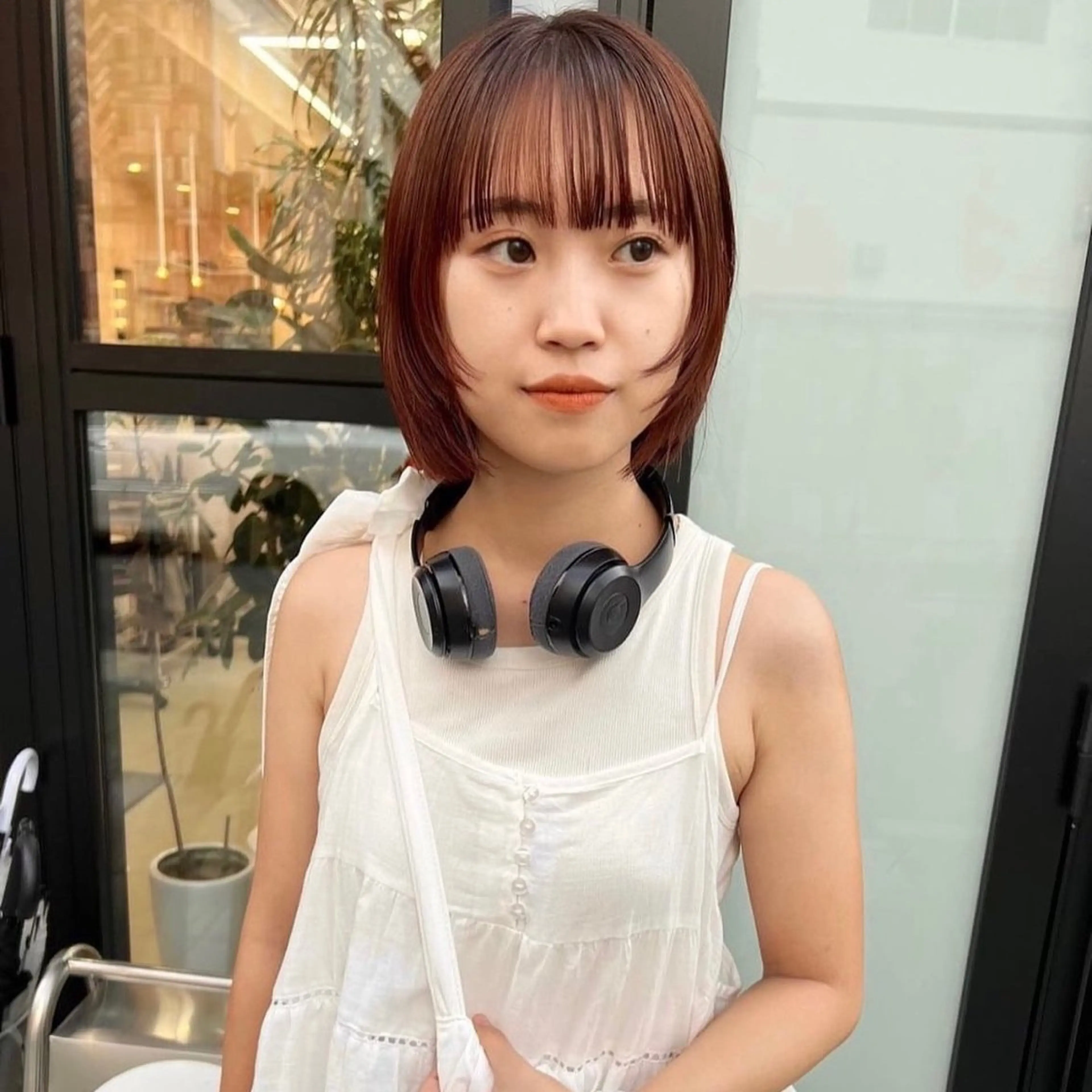 ミディアム カラー arisa/暖色 /伏見/レイヤーのヘアスタイル