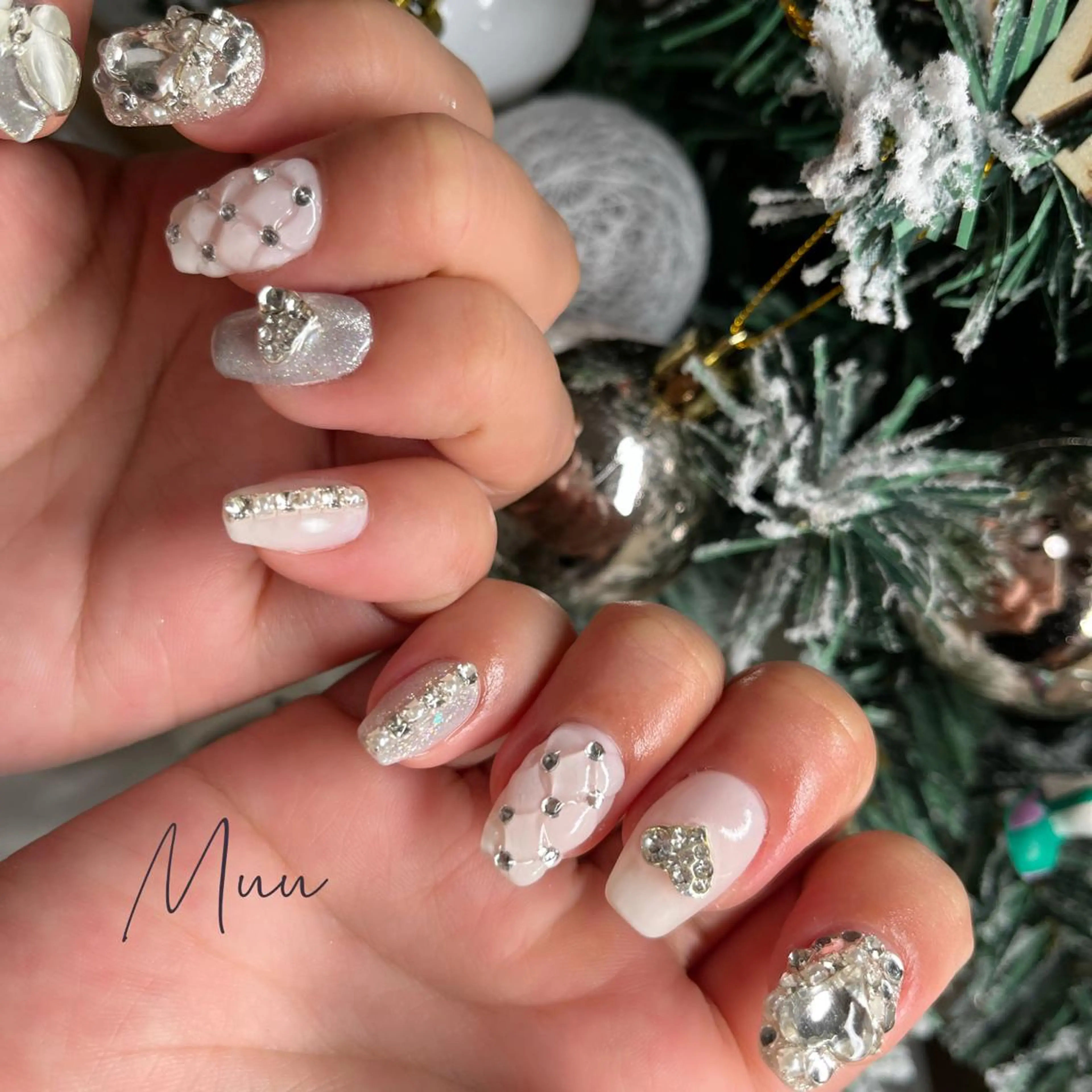 ネイル マグネットネイル ミラーネイル ハンドネイル apopi's所属・apopis＊ close23:00のネイルデザイン