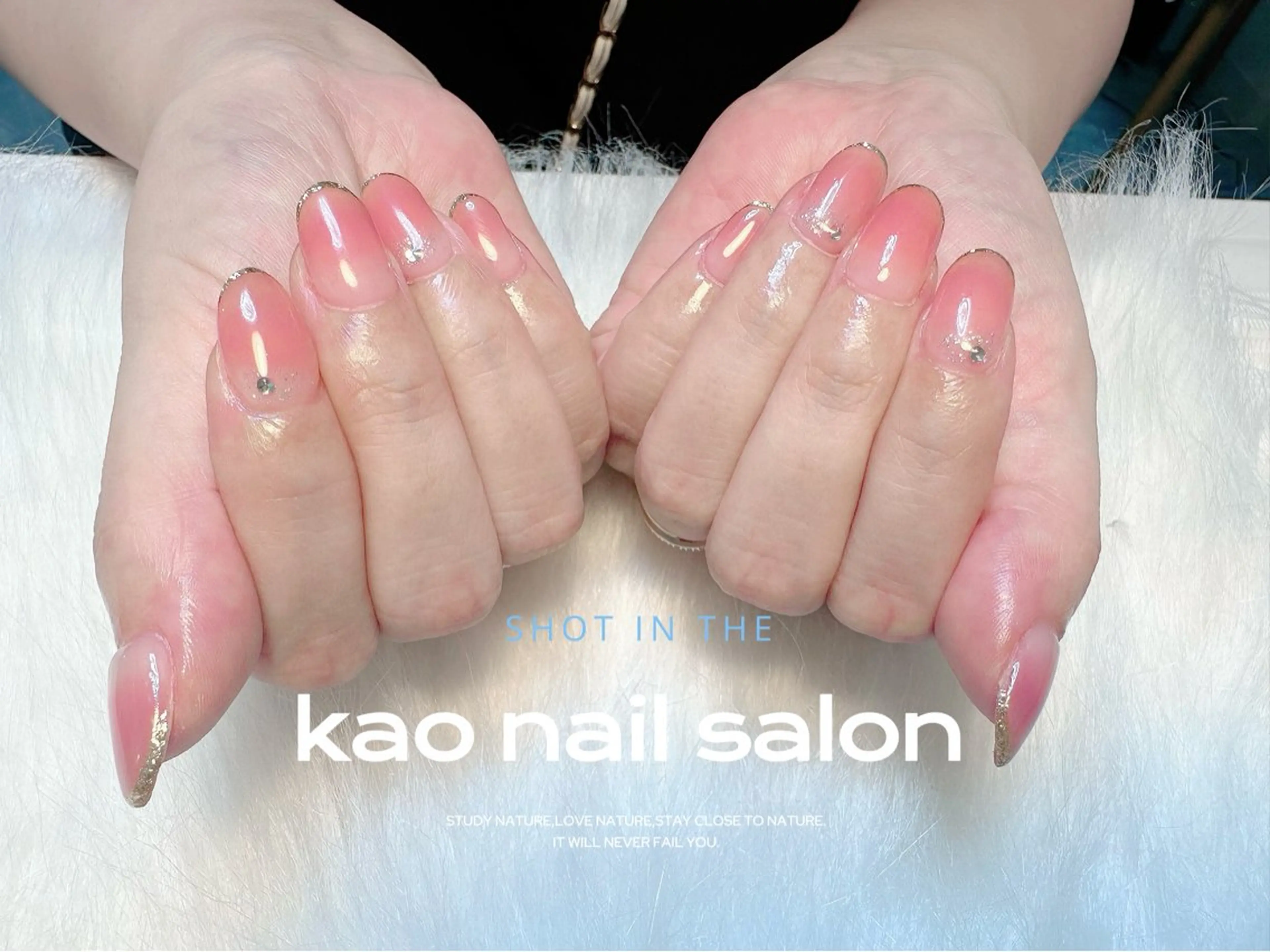 ネイル ハンドネイル kao nail マグネット/長さだしのネイルデザイン