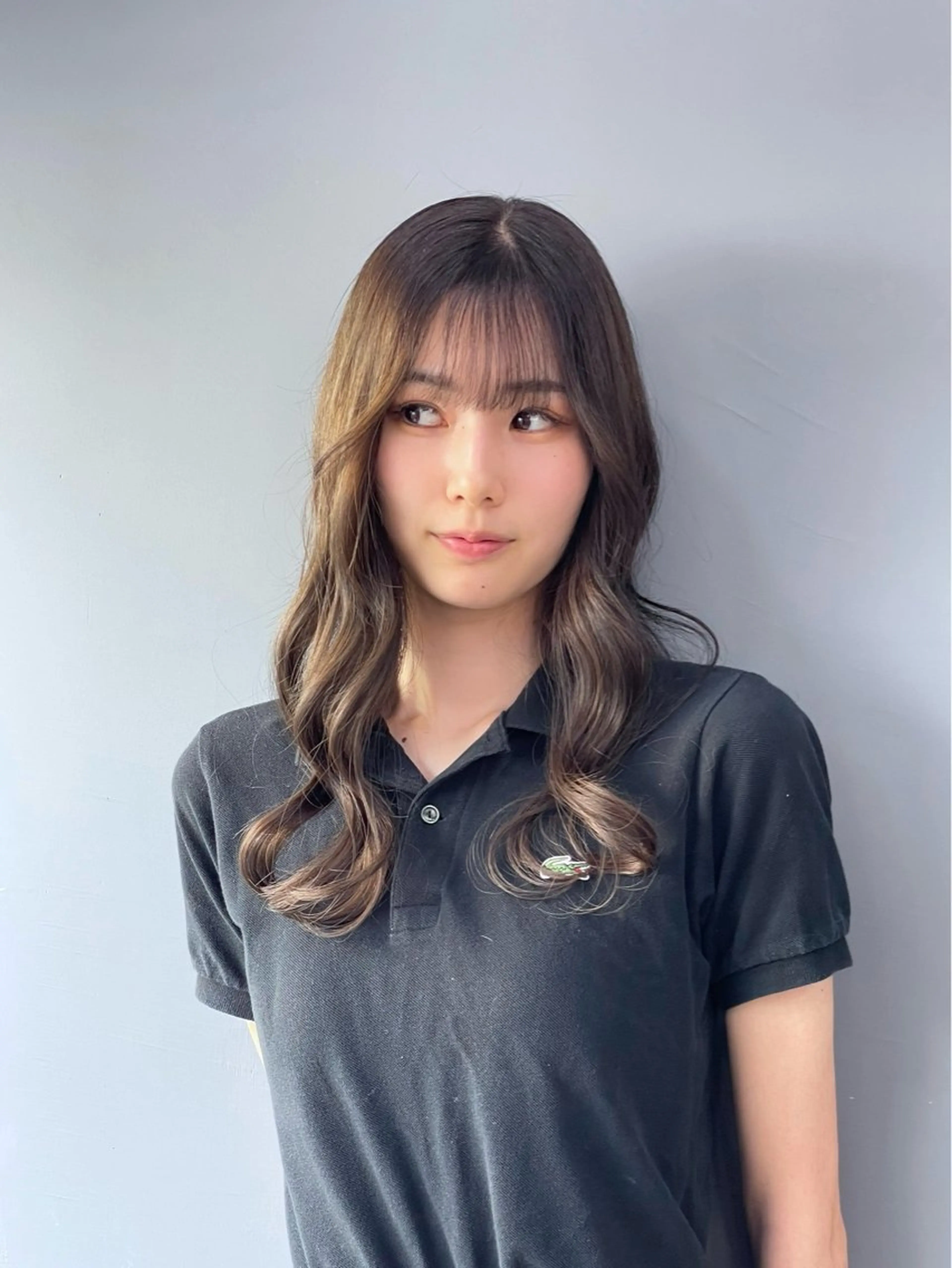 ロング カット ヘアカラー トリートメント MUSE bis所属・透明感カラー/韓国風 /清水翔太のヘアスタイル