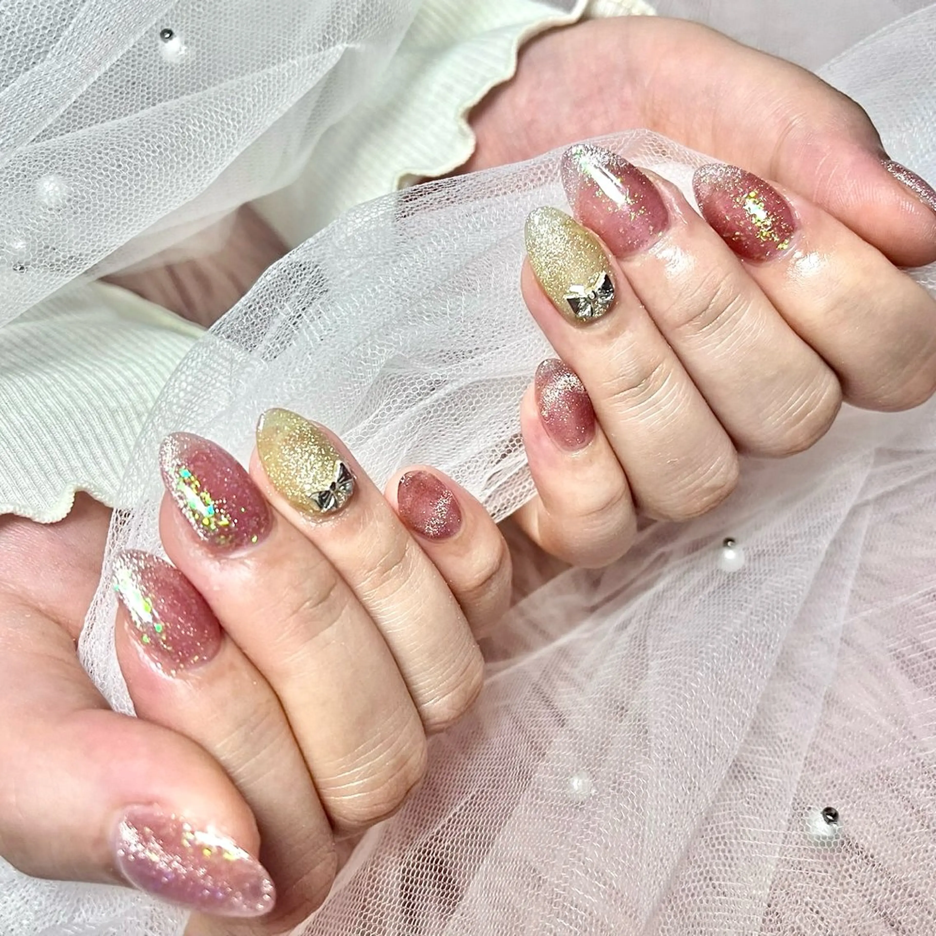 ネイル マグネットネイル ハンドネイル Alissa  Nail所属・長さだし/新栄町駅 Alissaのネイルデザイン