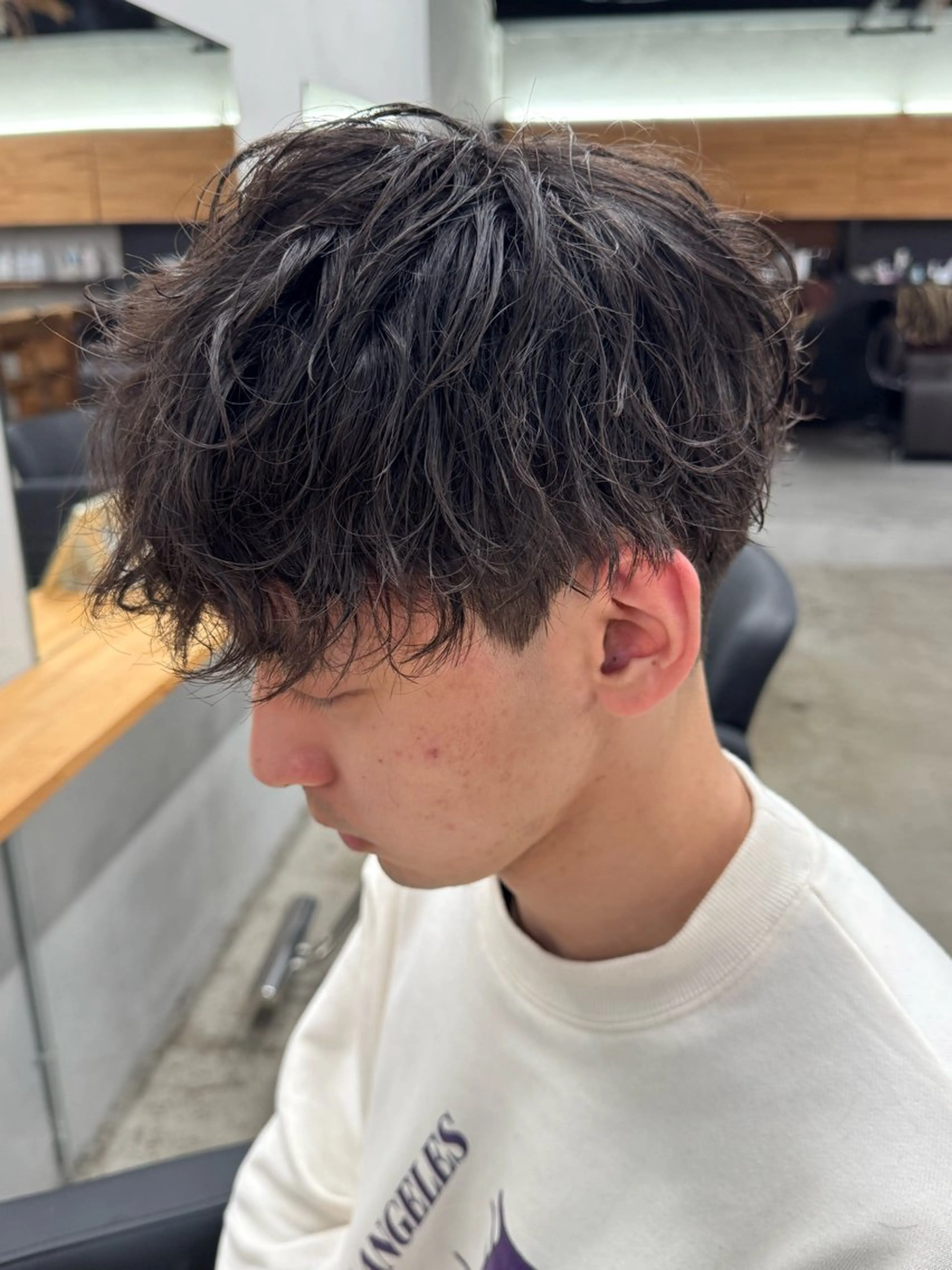 メンズ カット パーマ アキト/ メンズ/透明感暗髪のヘアスタイル