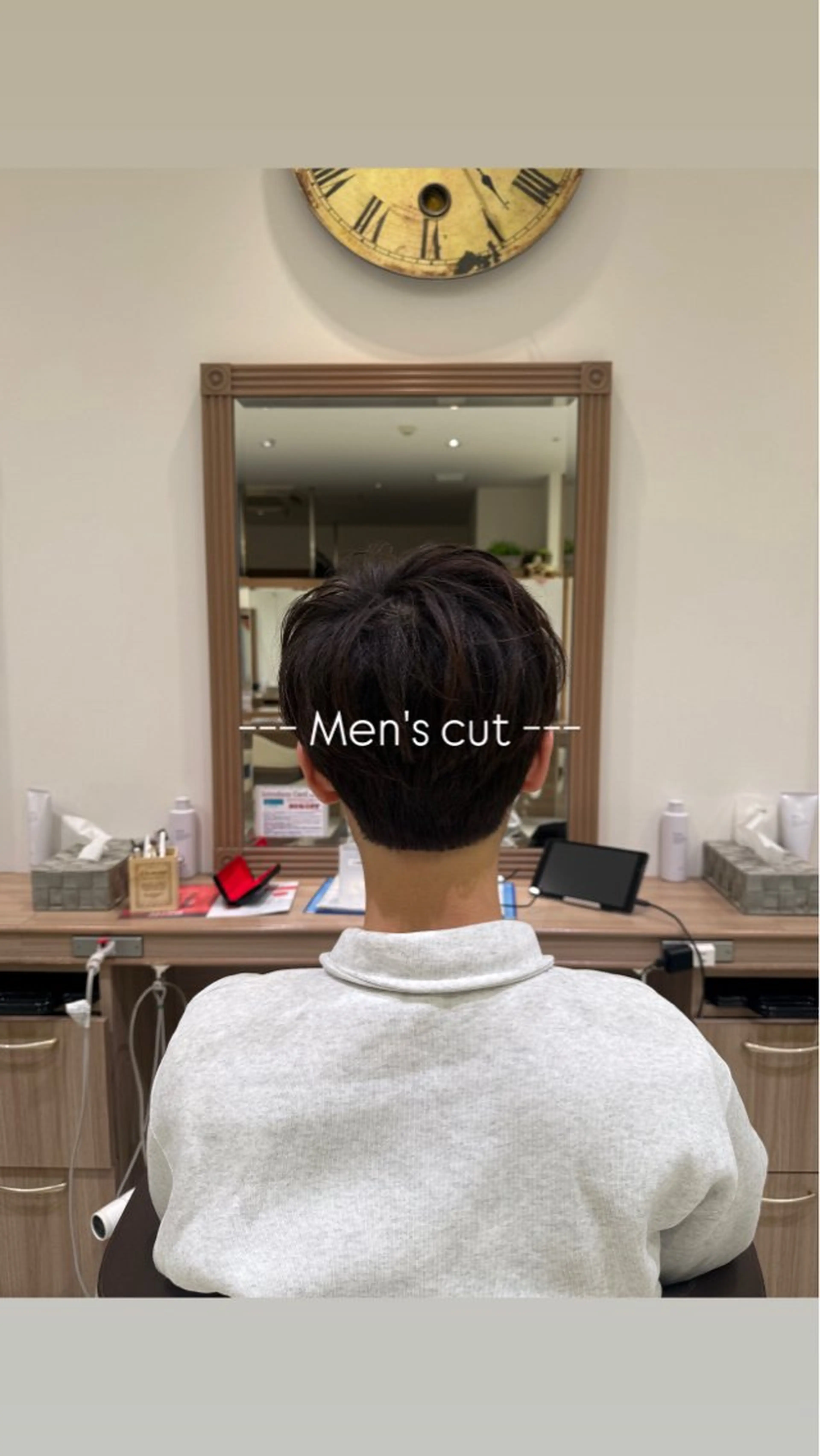 メンズ マッシュ ツーブロック 刈り上げ カット 山内 星愛🫧のヘアスタイル