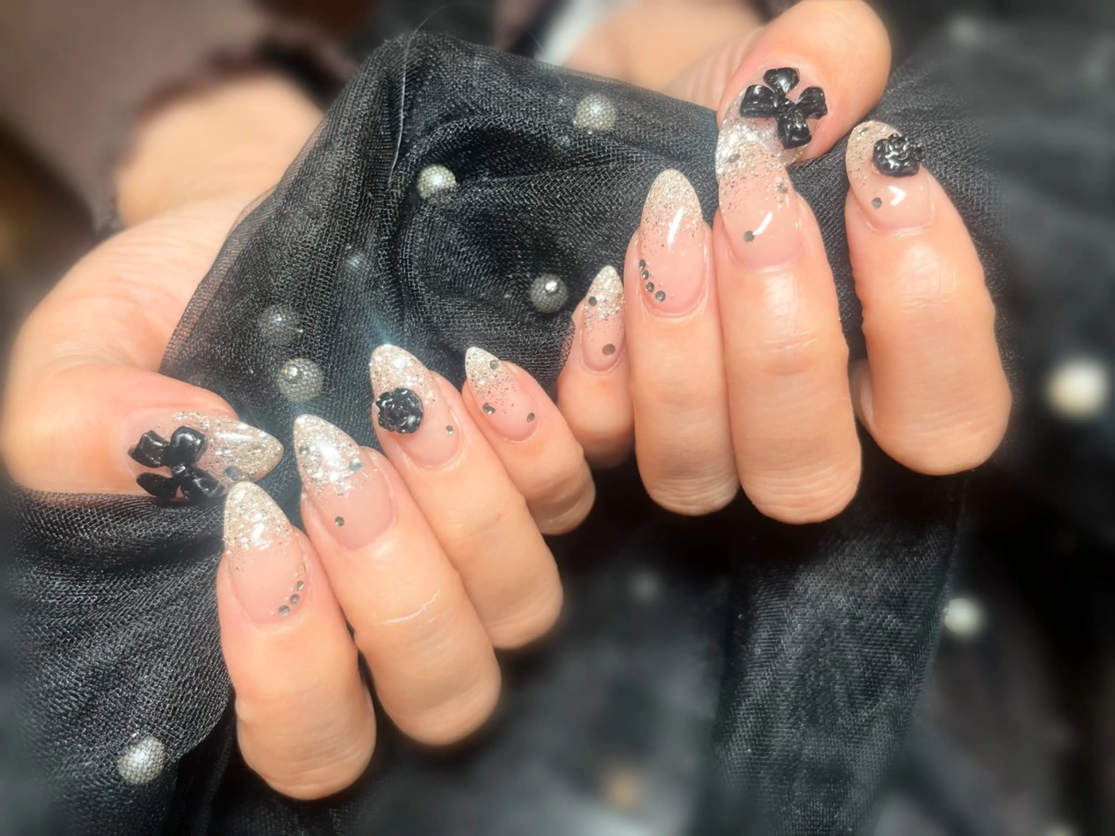 セミロング ハンドネイル 岡矢joieange 心斎橋店のネイルデザイン