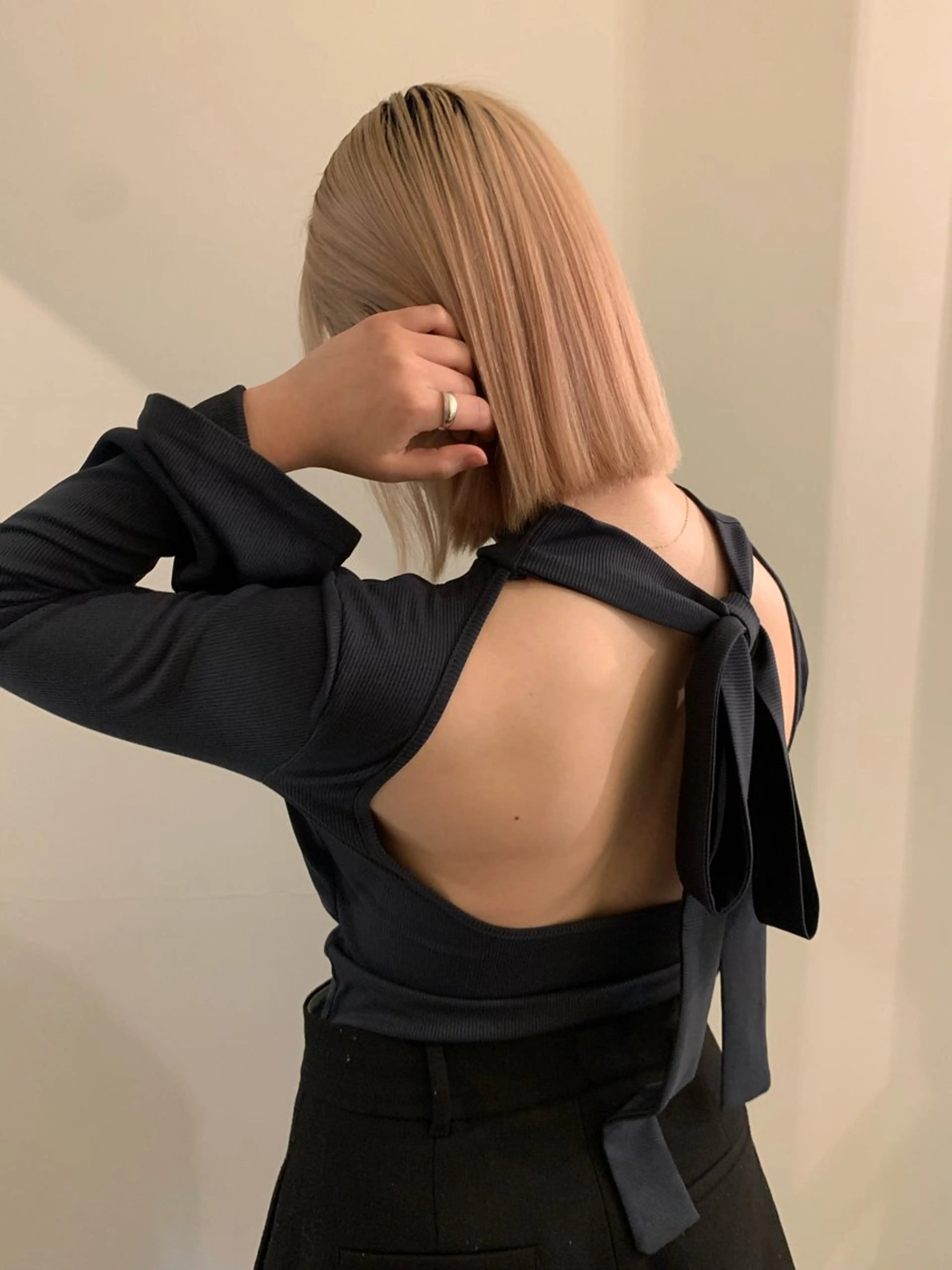 ミディアム カラー ブリーチ ケアブリーチ ハイトーンカラー ピンクカラー カット ヘアカラー 落合希 Olivebeigeのヘアスタイル