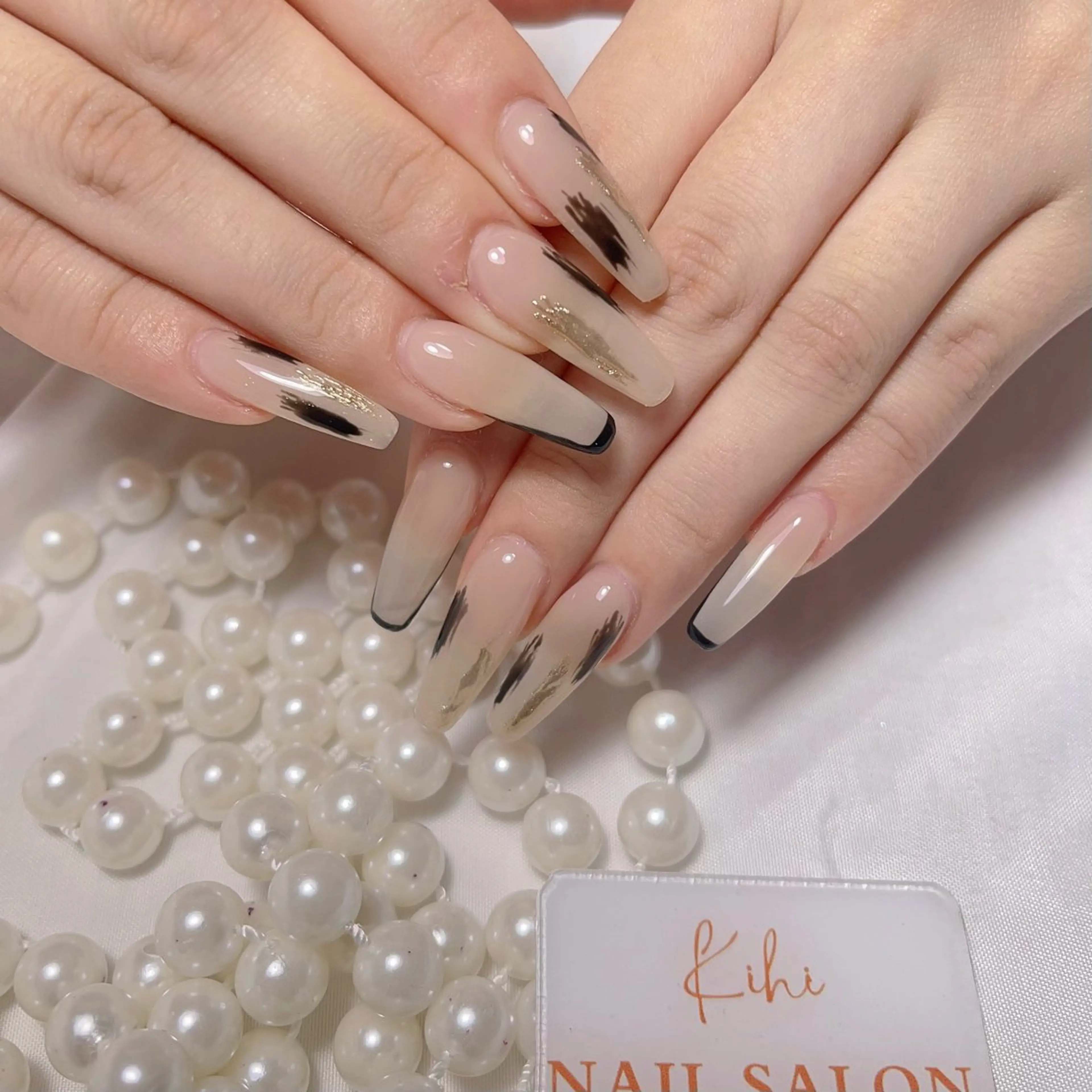 ネイル アートネイル フレンチネイル ジェルネイル グラデーション 韓国ネイル さくら💮💮 【オフ無料】のネイルデザイン