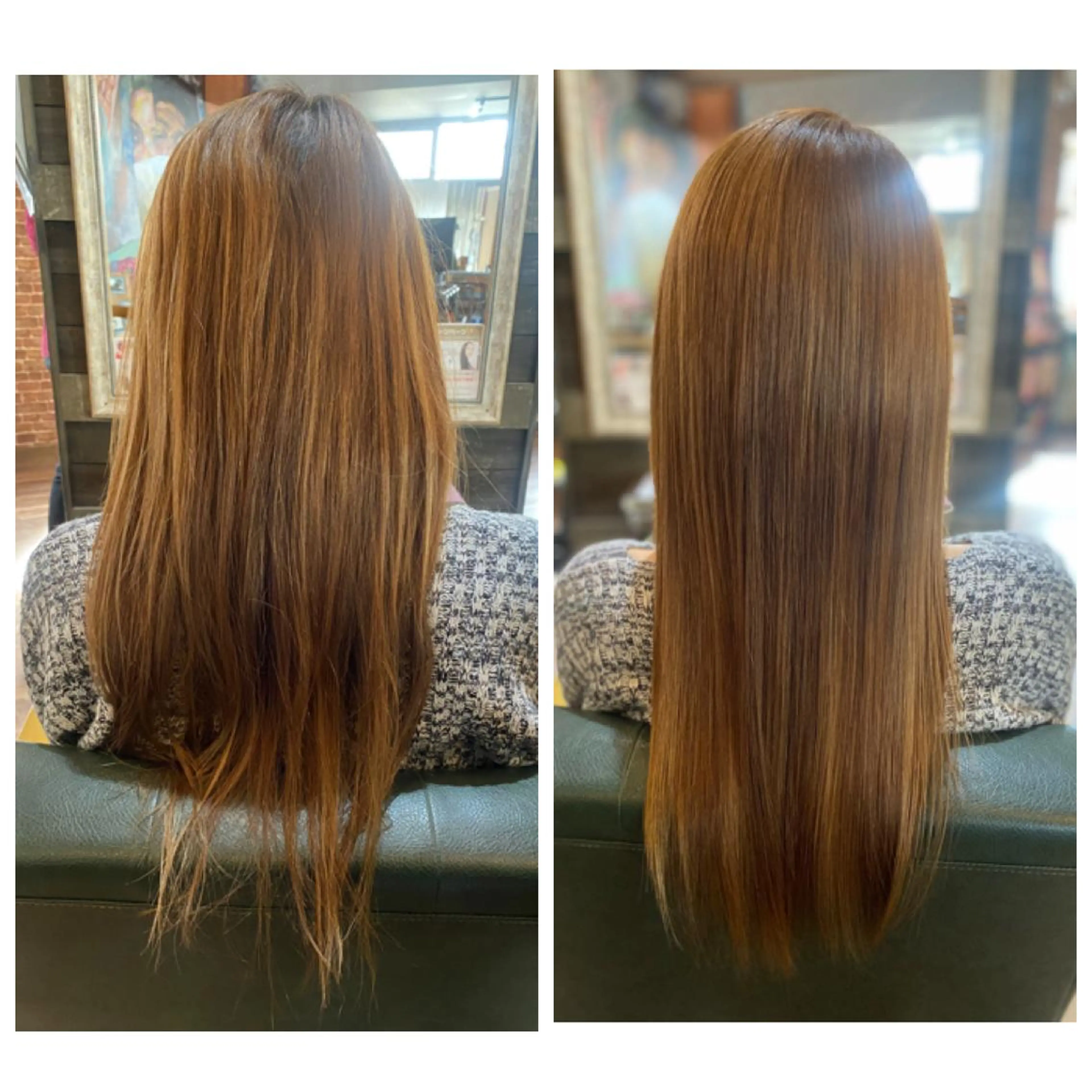 ロング 髪質改善 トリートメント ハイライト/インナー /ブリーチ/レイヤーのヘアスタイル