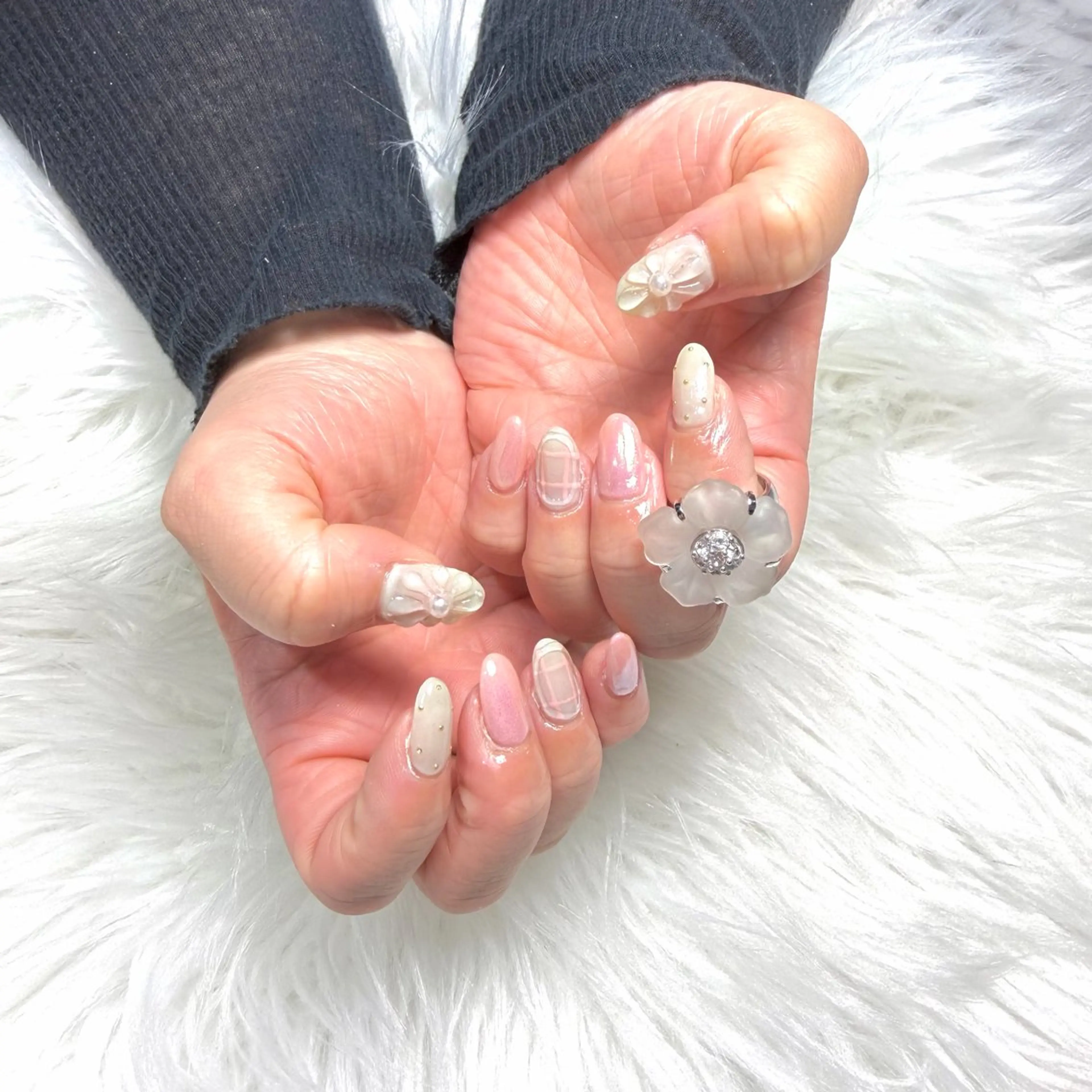 ネイル ハンドネイル ツメイク船橋店🍓 Kurea🤍のネイルデザイン