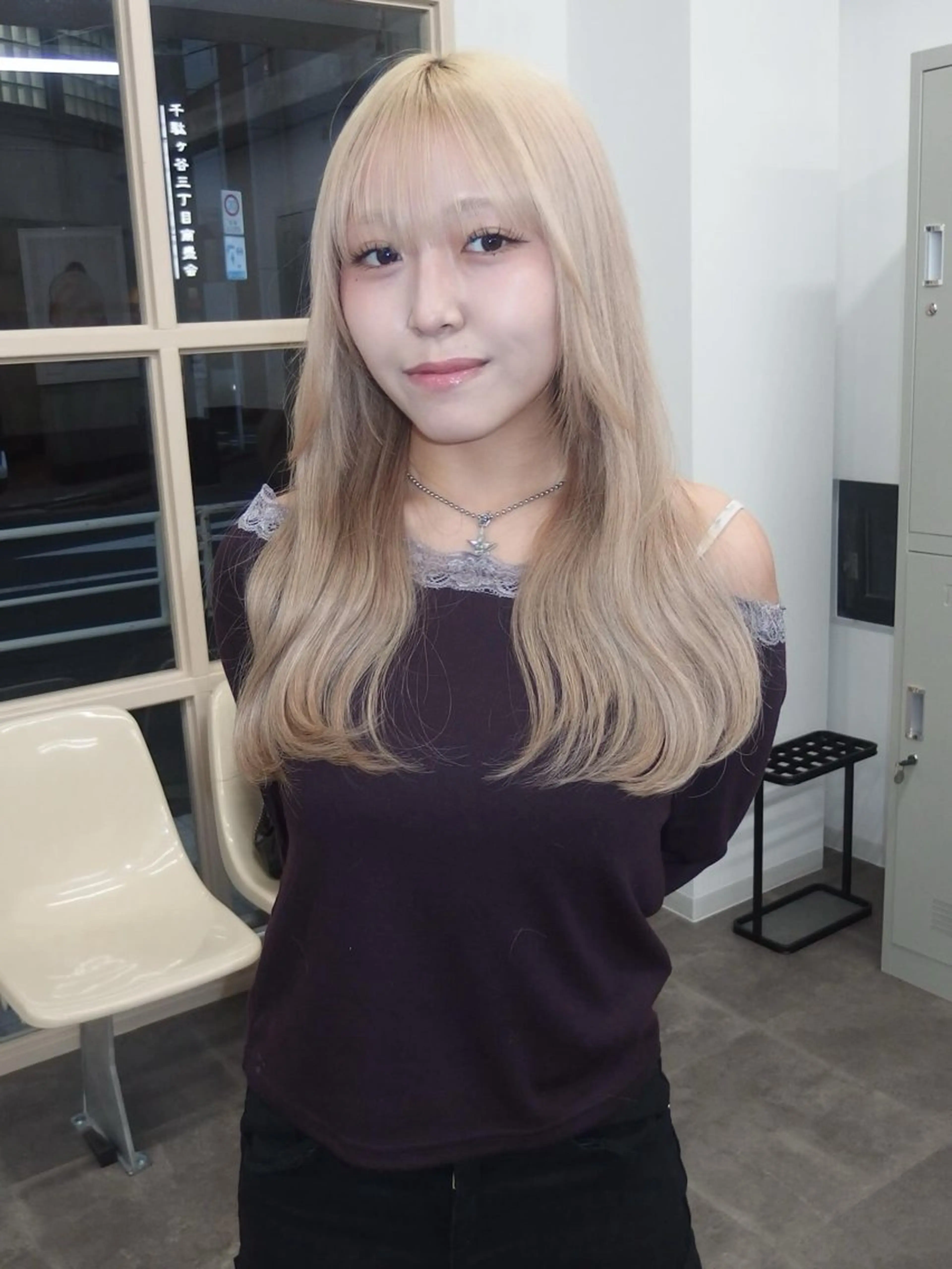 ロング カラー 水野谷遥/ハイトーン /カラーモデル🎀のヘアスタイル