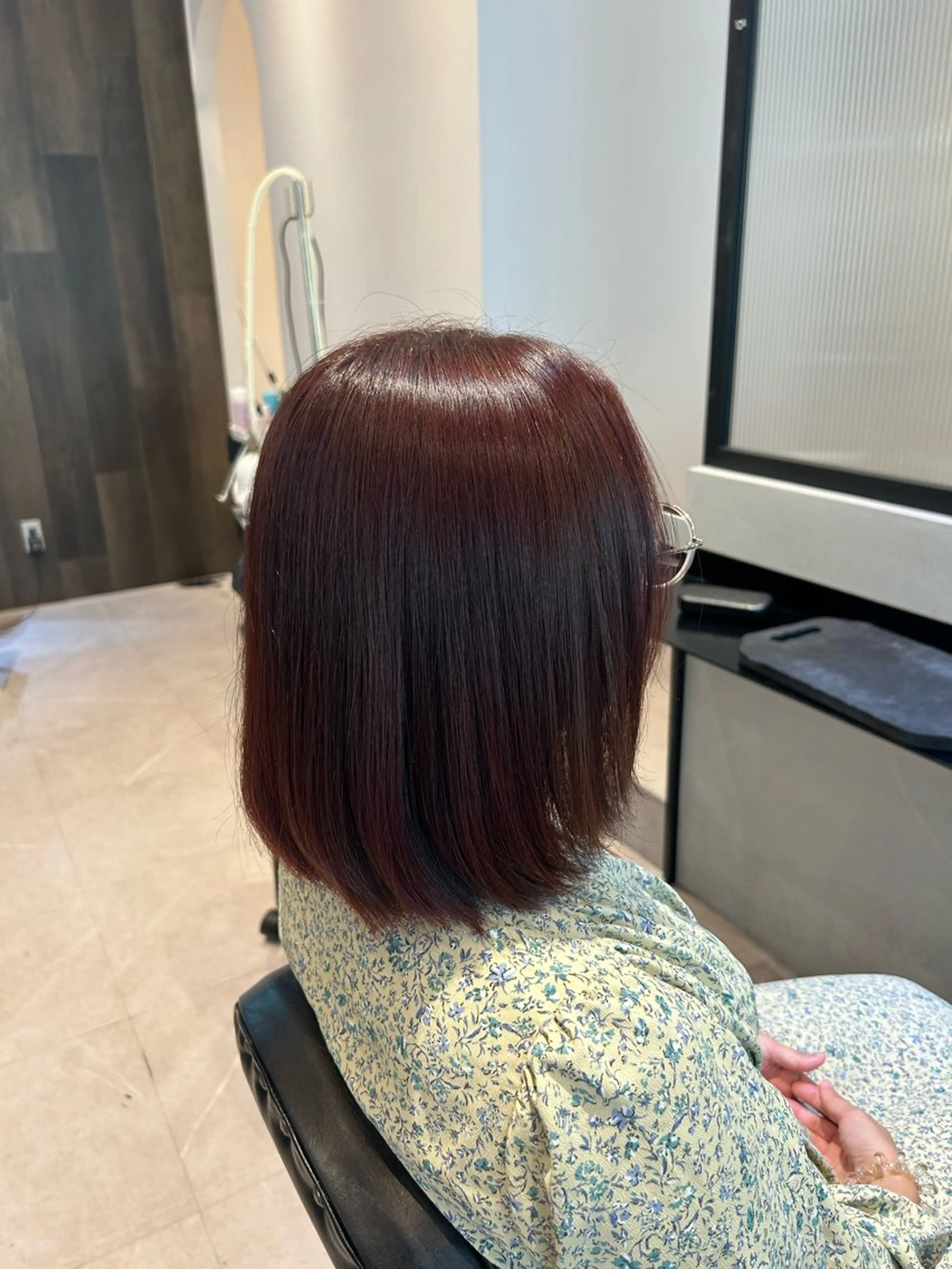 ミディアム カラー ヘアカラー トリートメント 縮毛矯正/カット/ 韓国ヘア/蛯原🍤のヘアスタイル