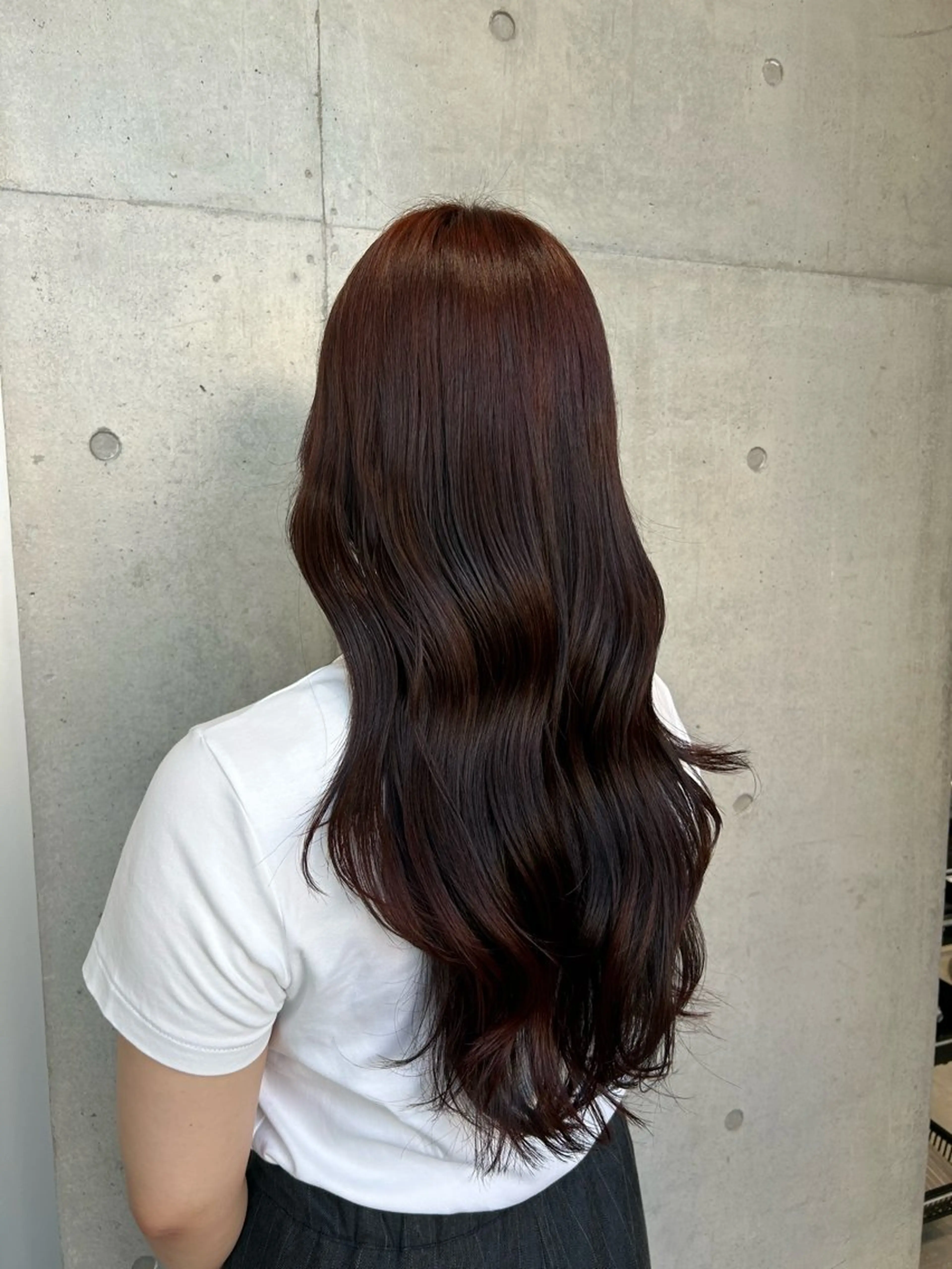 ロング カラー ヘアアレンジ ヘアカラー トリートメント ボブ艶モテカラー🫧 カリンのヘアスタイル