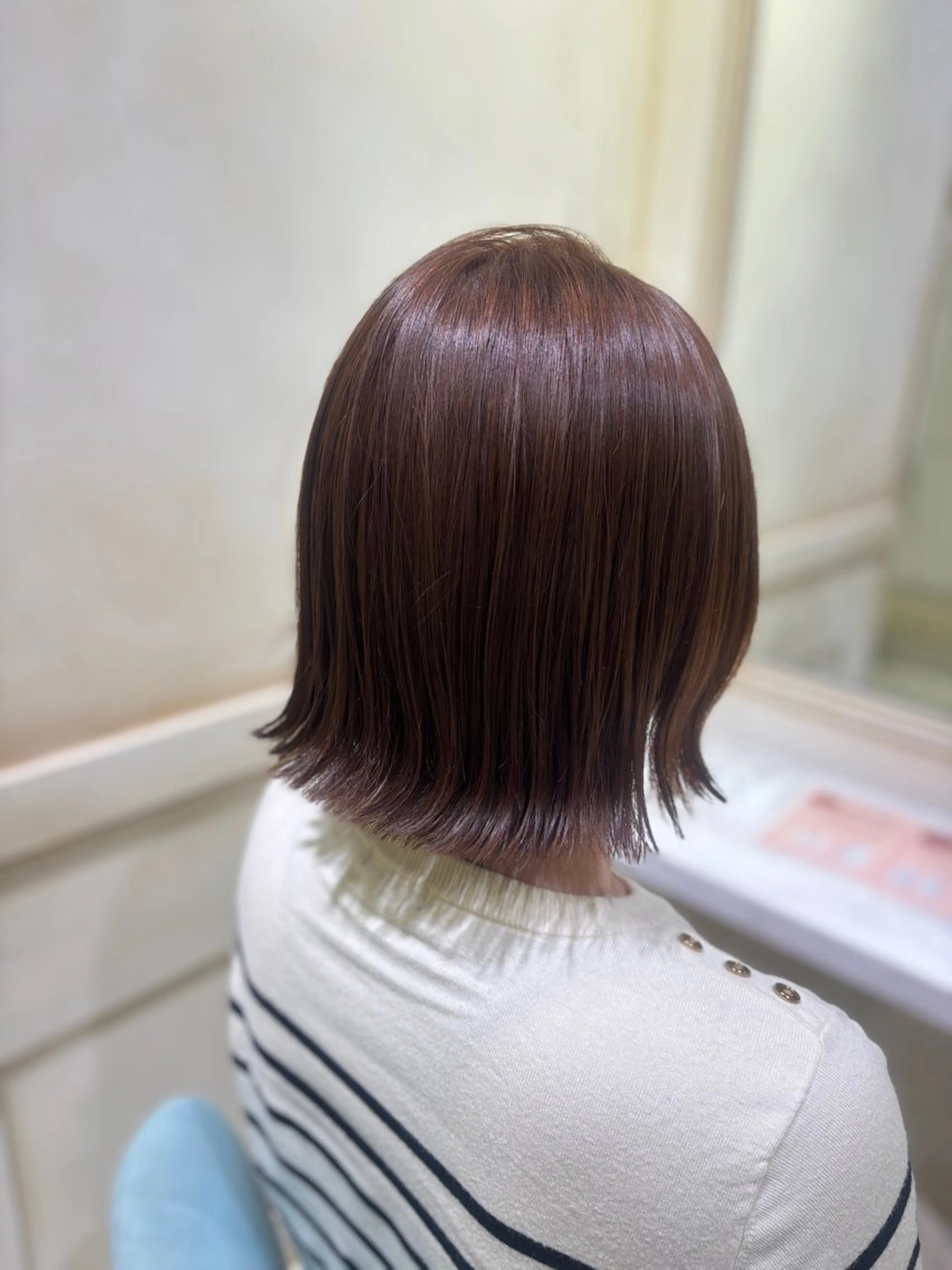 ミディアム カラー 🌷ピンク/韓国風 暖色カラー ゆい🌷のヘアスタイル