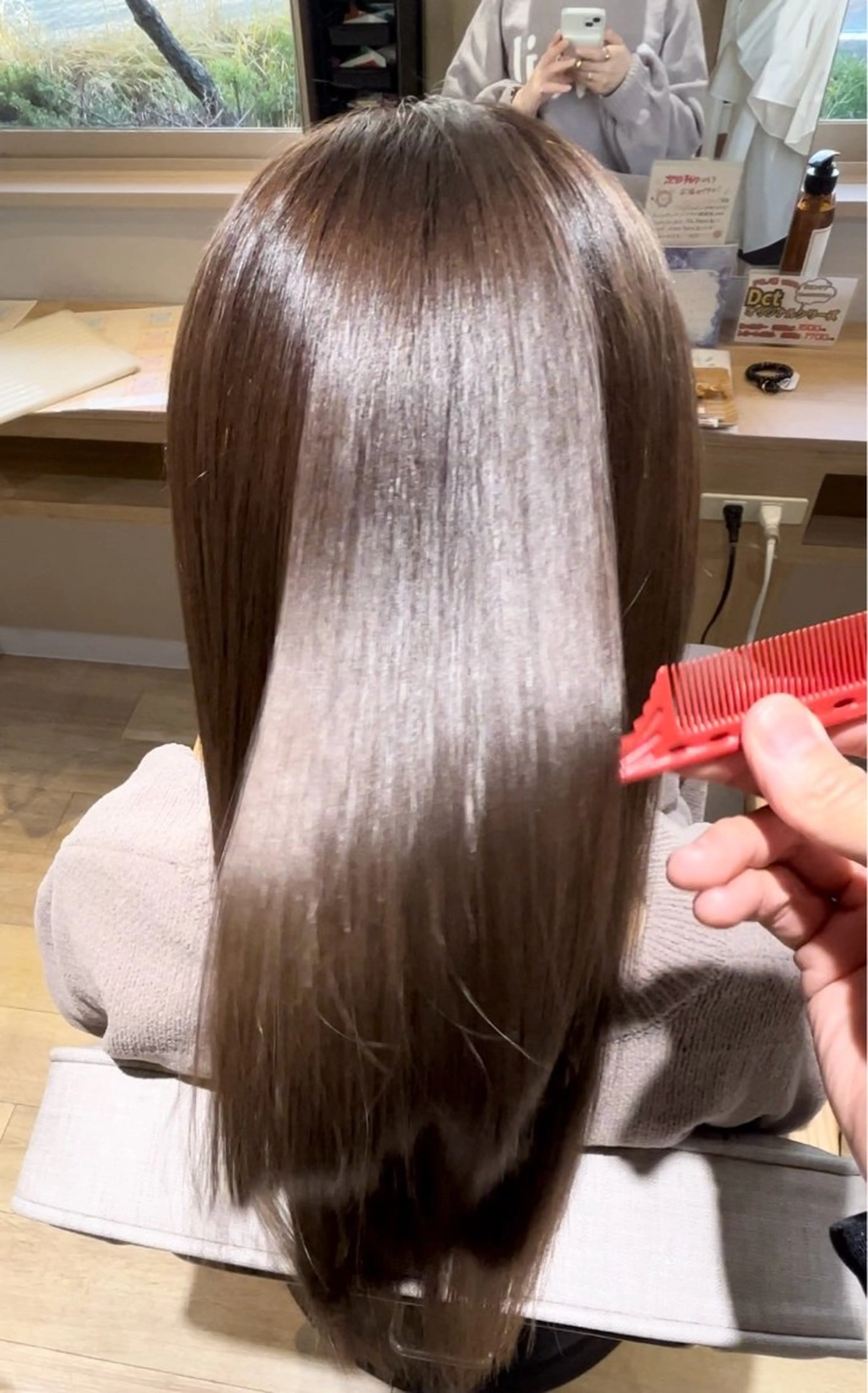 ロング カット ヘアカラー トリートメント 岐阜茜部/髪質改善 平田ヒデカズのヘアスタイル