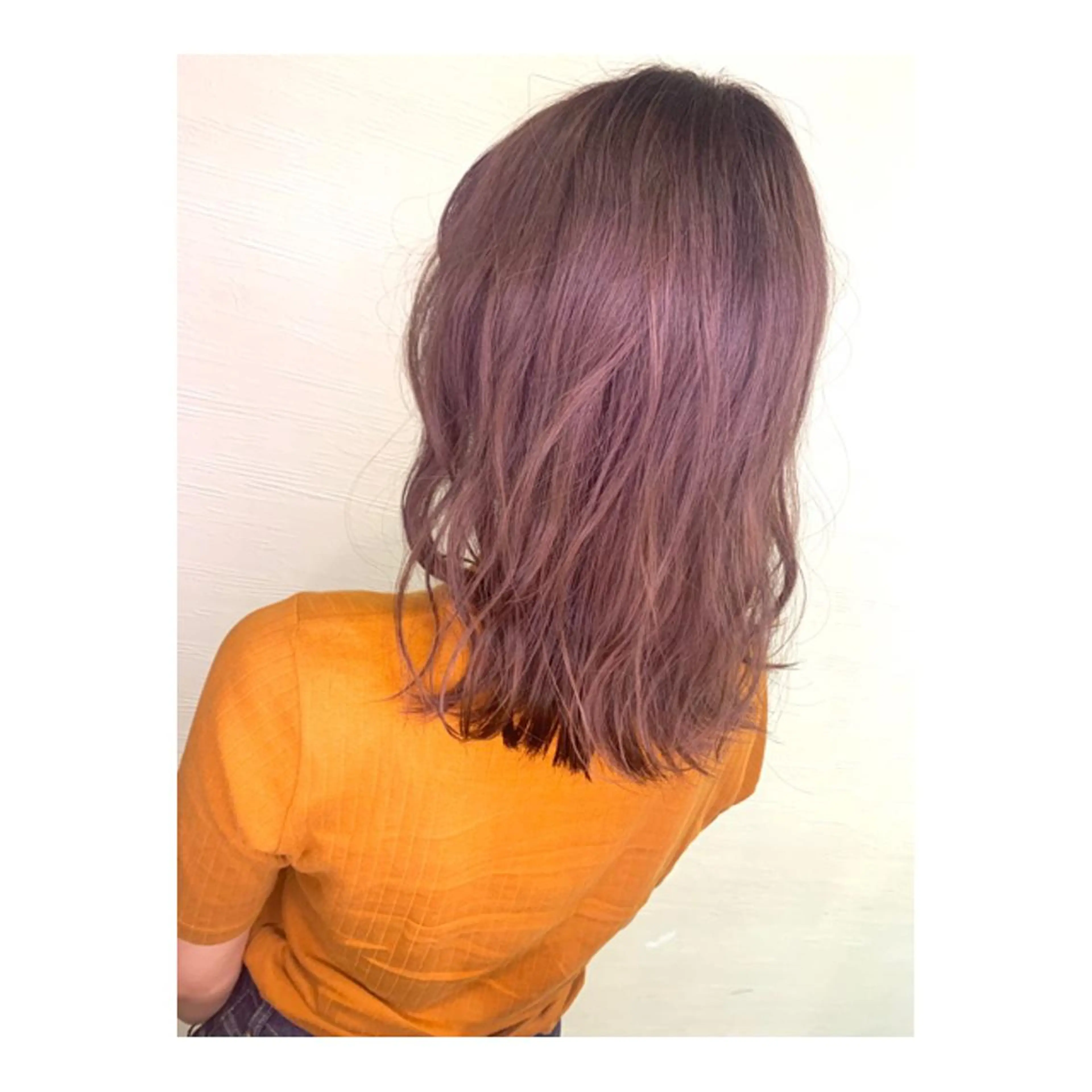 セミロング カラー 透明感カラー ラベンダーカラー ラベンダーピンク ピンクカラー The one and only. Shizuoka所属・メンズ特化パーマ 美容師/小泉賢徒のヘアスタイル