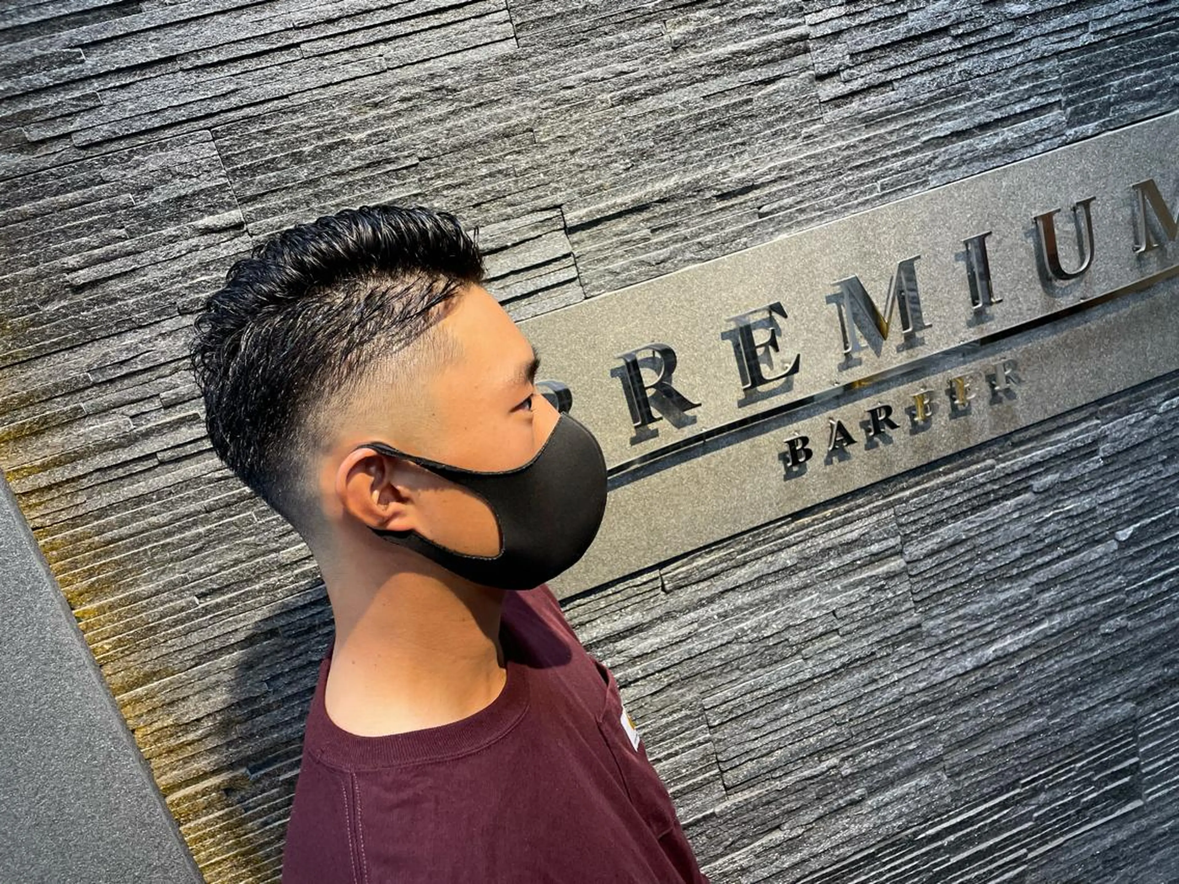 ショート くせ毛 ヒロ銀座バーバーショップ広島本店所属・中越 仁一郎のヘアスタイル