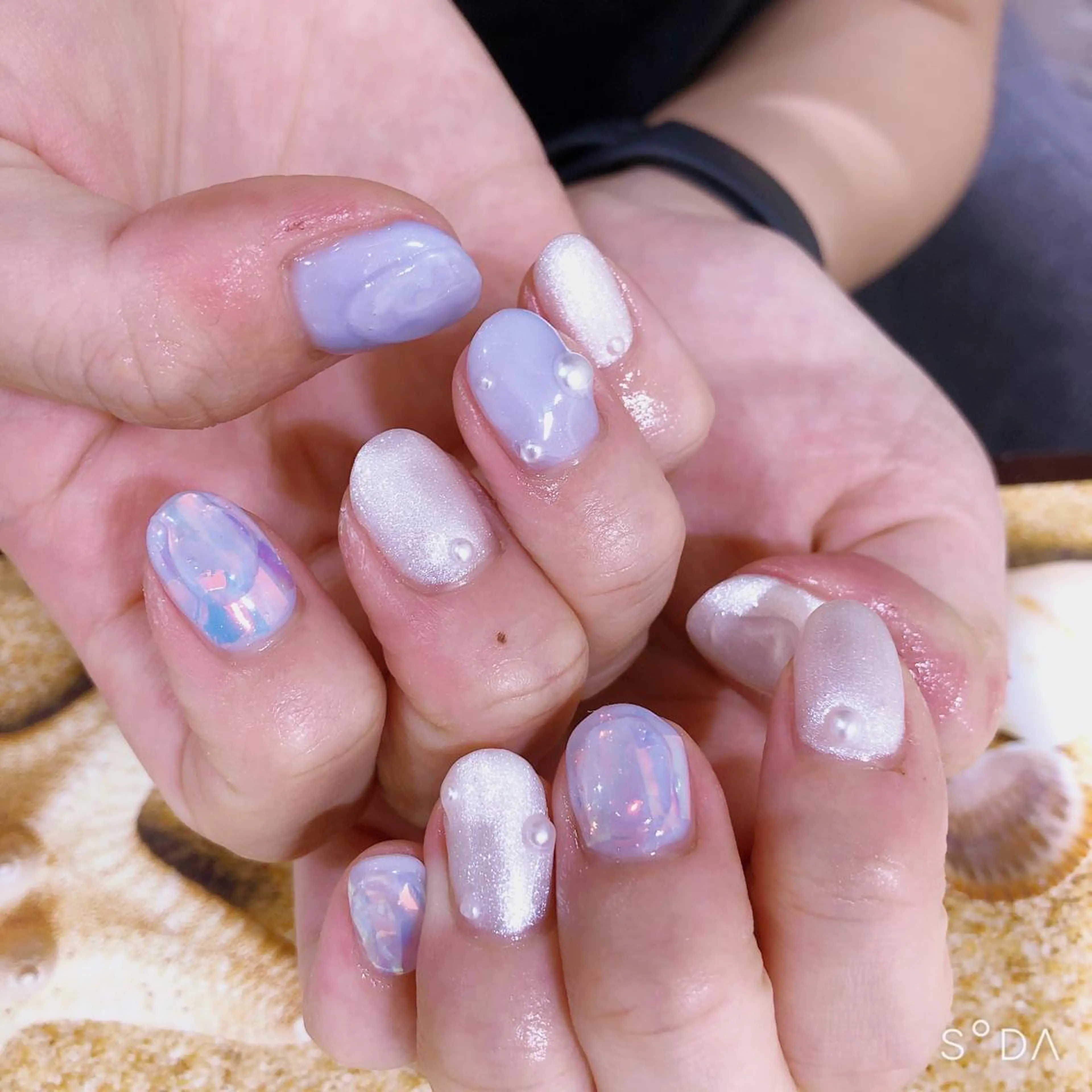 ネイル 氷ネイル・うるうるネイル ハンドネイル 吉野✨ ネイルデザイナー✨のネイルデザイン